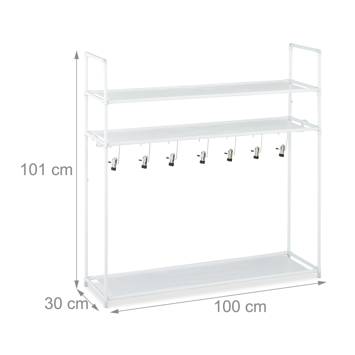 Shoe shelf with boot compartment