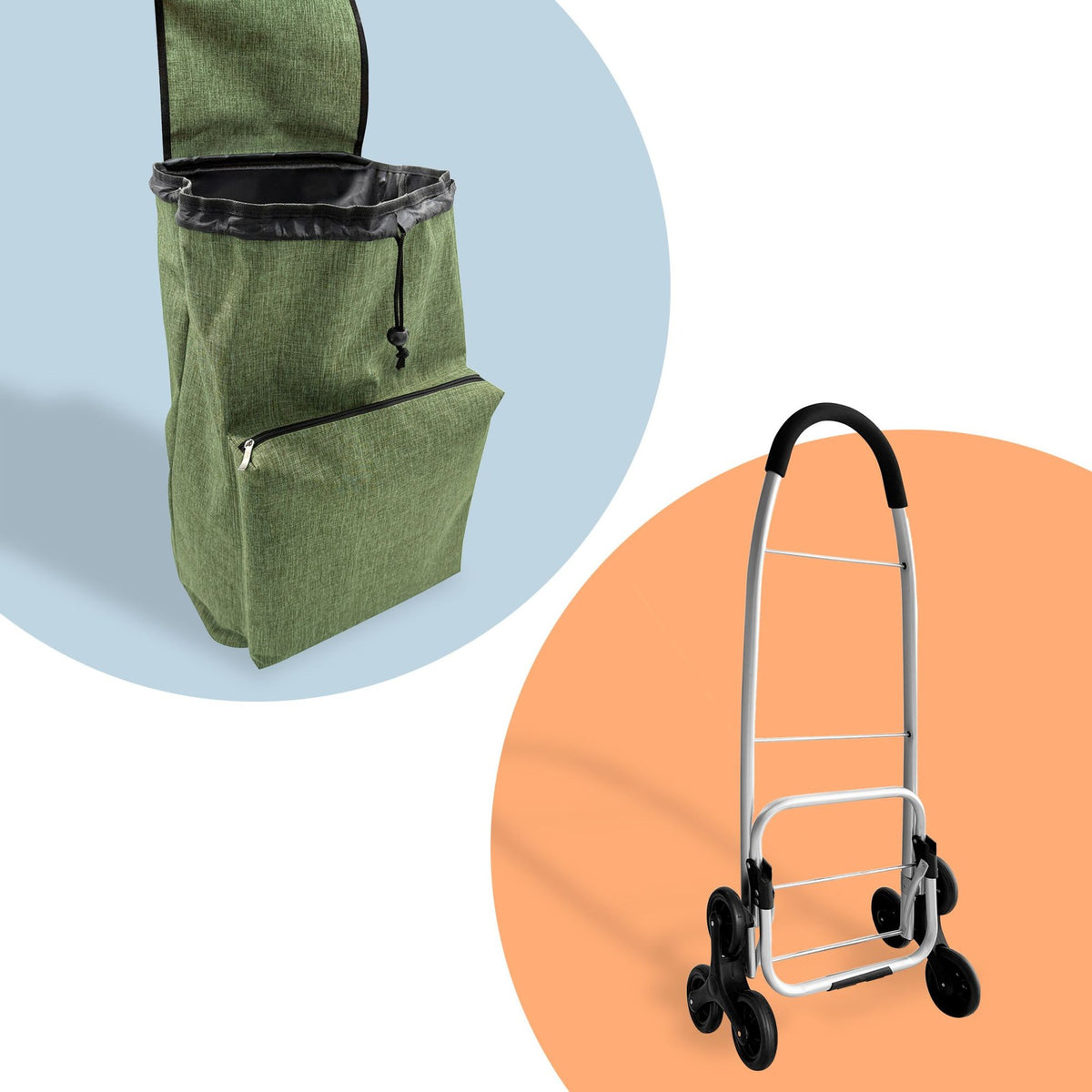 Shopping Trolley Stairclimber, 45L, Insulated Bag