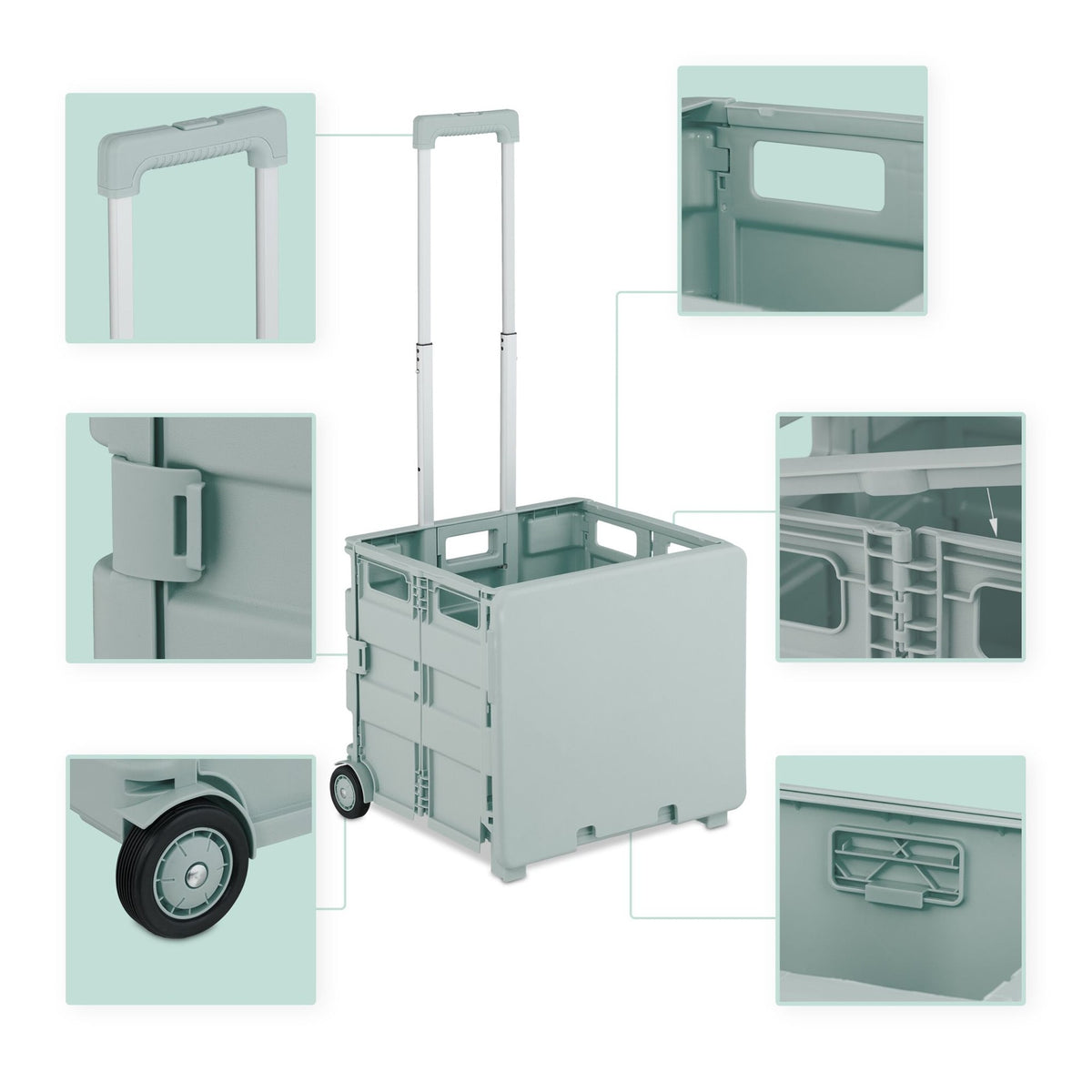 Shopping trolley with cover