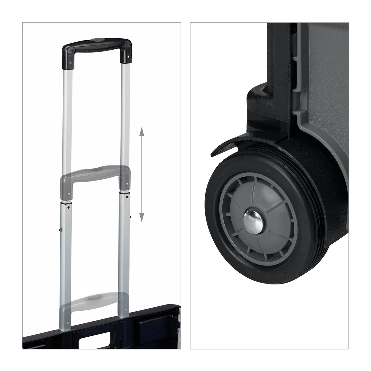Shopping trolley with lid