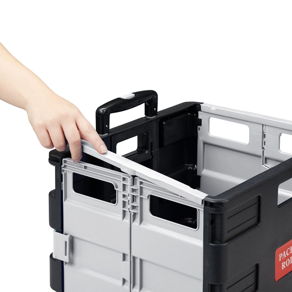 Shopping trolley with lid