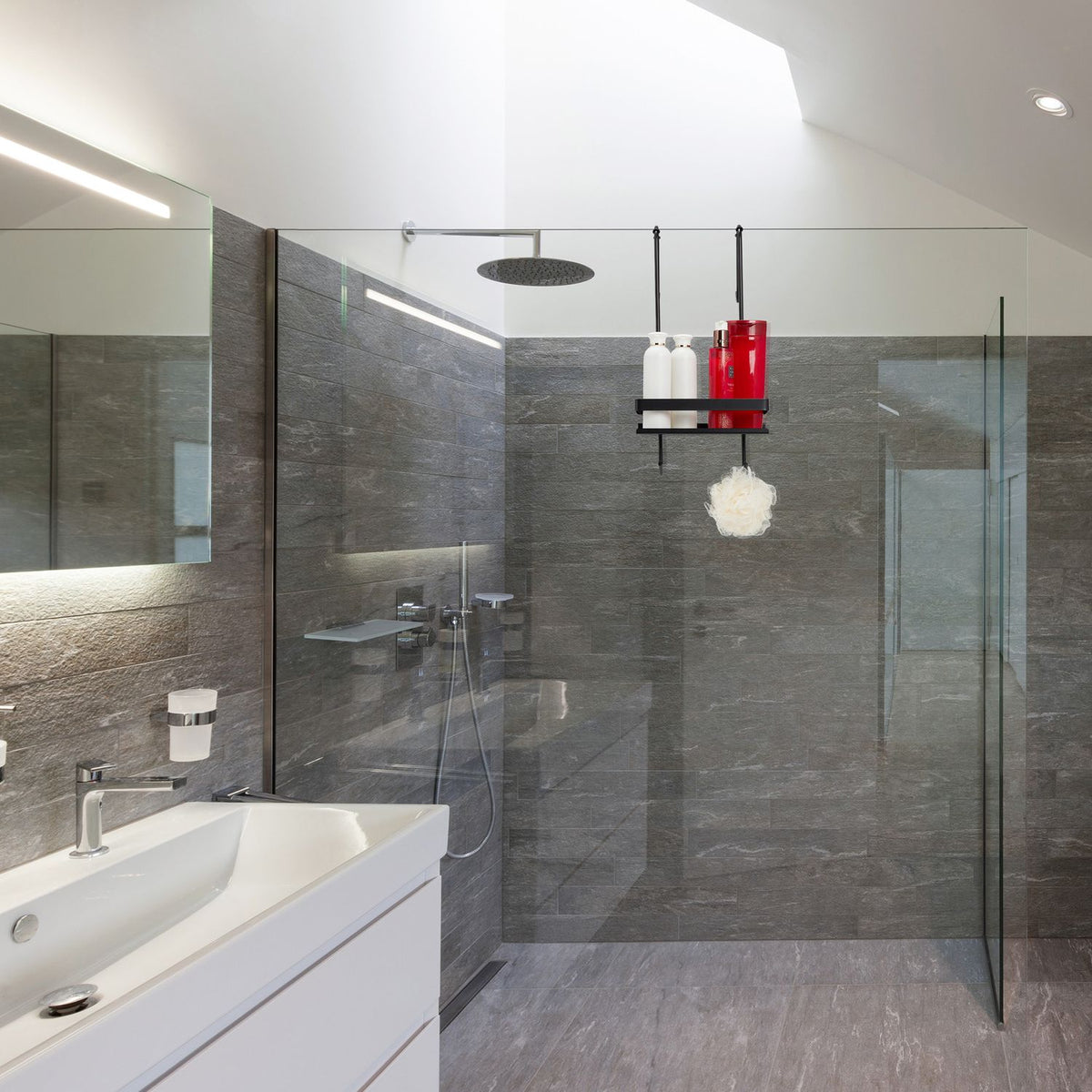 Shower cabin to hang black