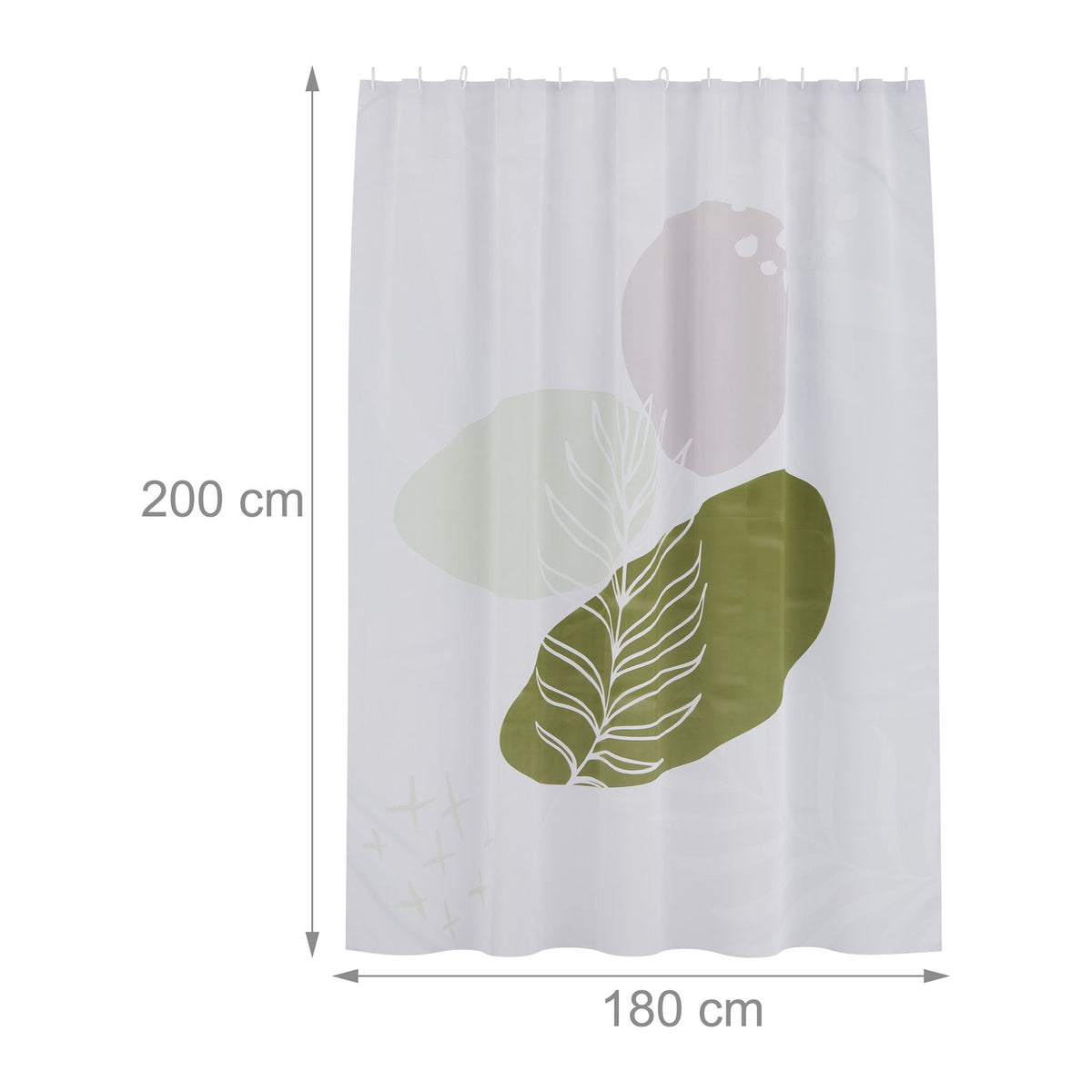 Shower curtain 180x200 cm with motif