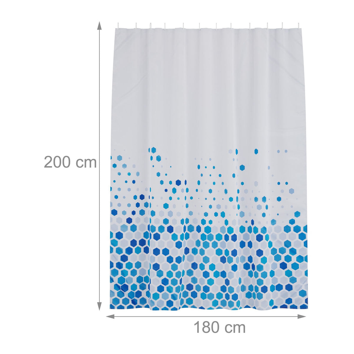 Shower curtain 180x200 cm with motif