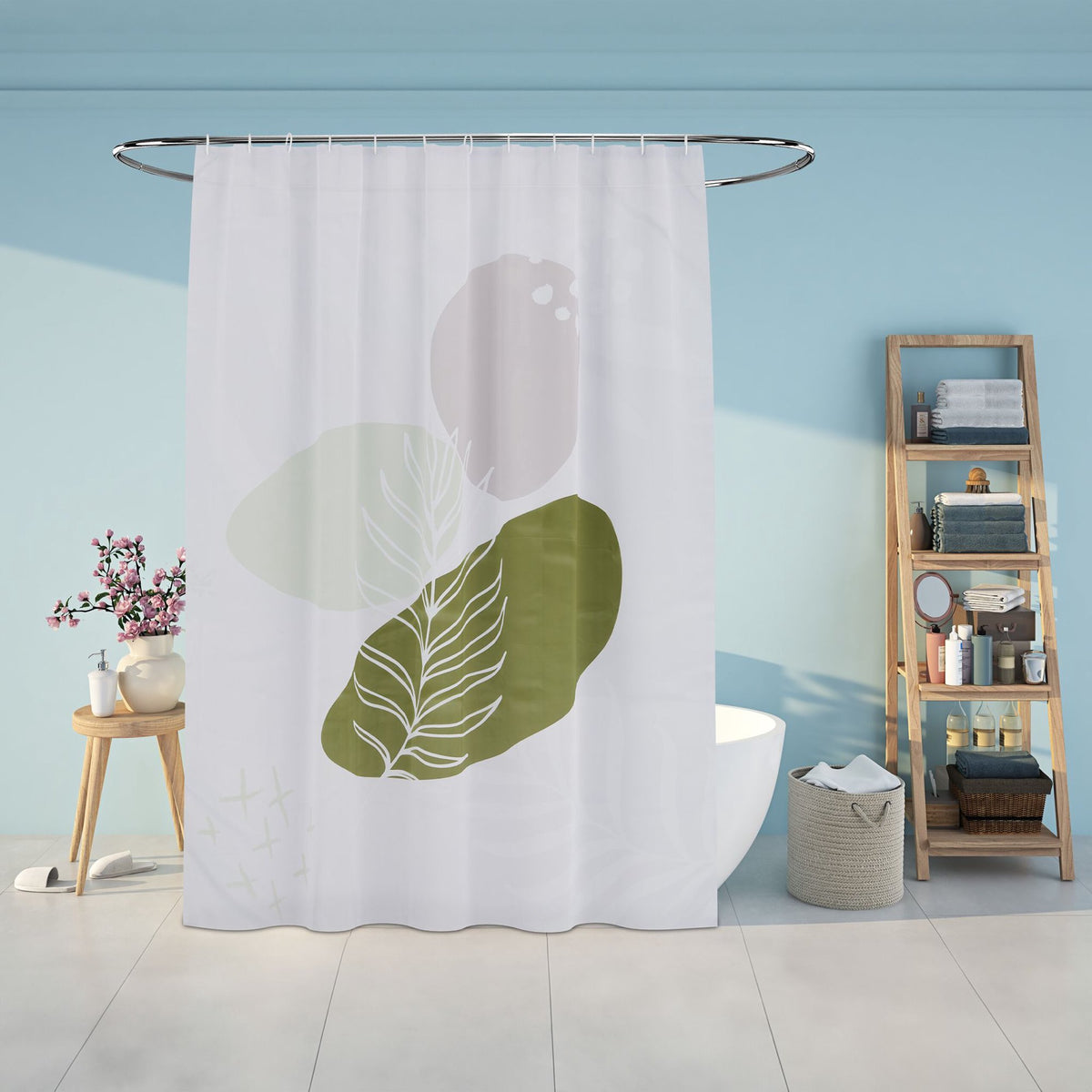 Shower curtain 180x200 cm with motif