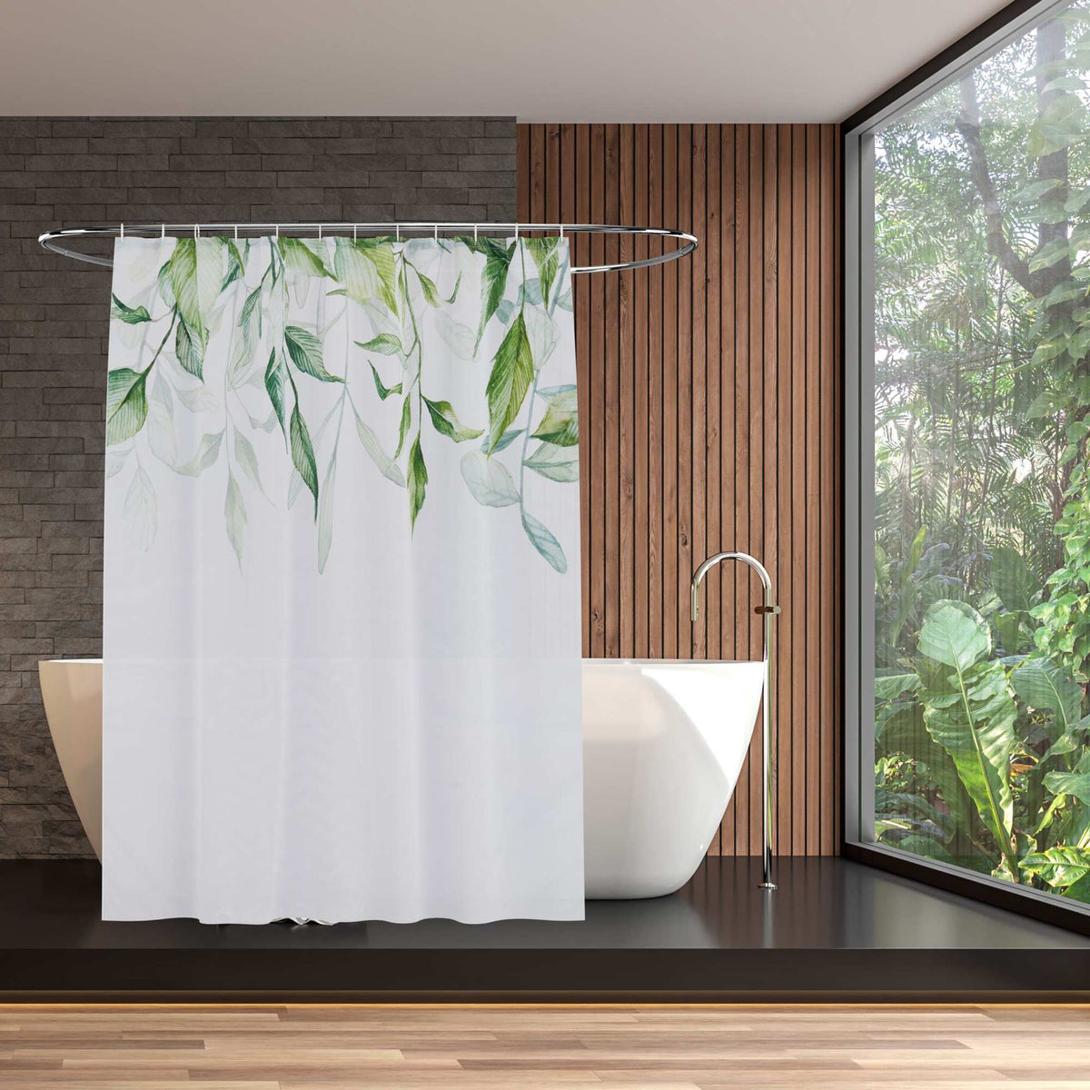 Shower curtain 180x200 cm with motif