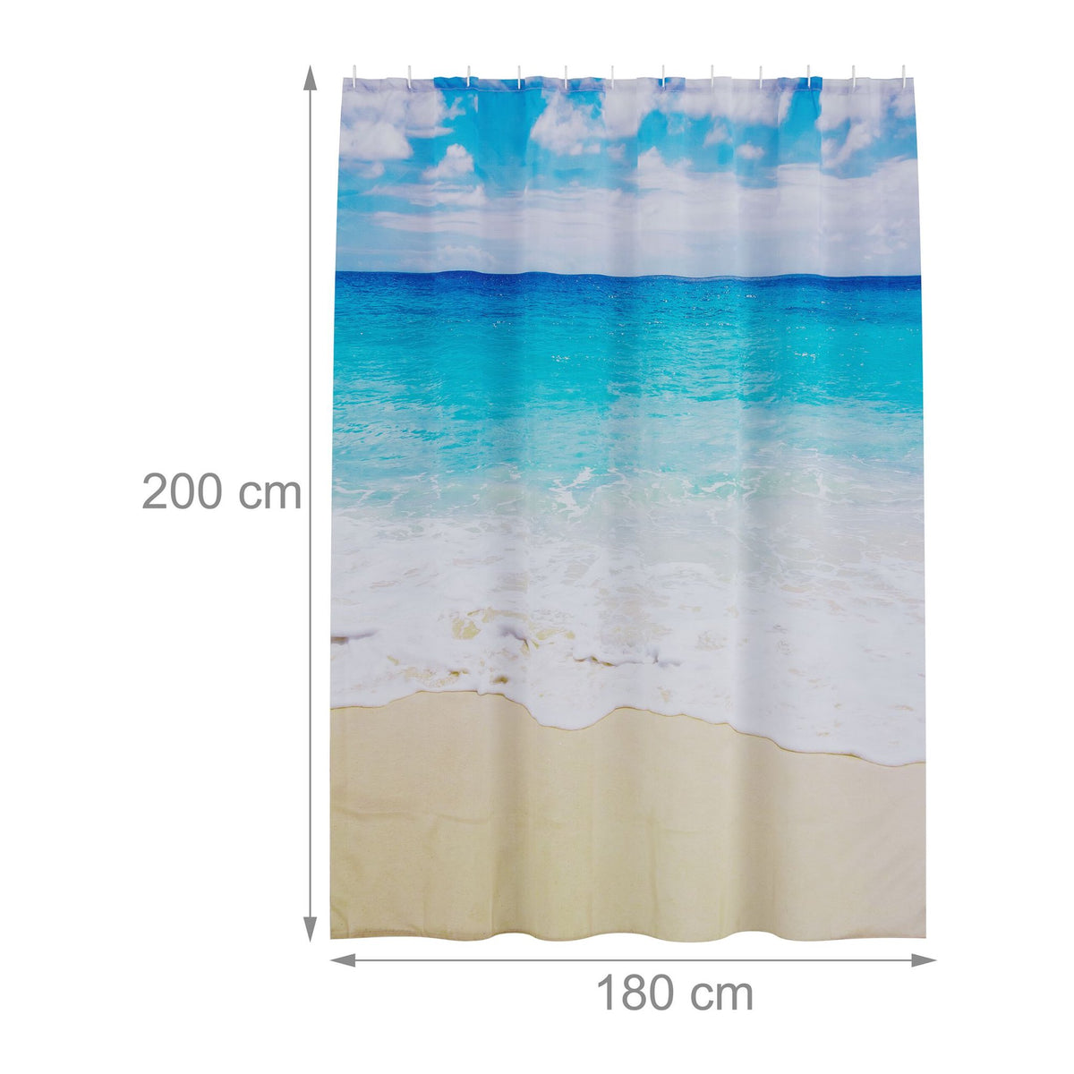 Shower curtain 180x200 cm with motif