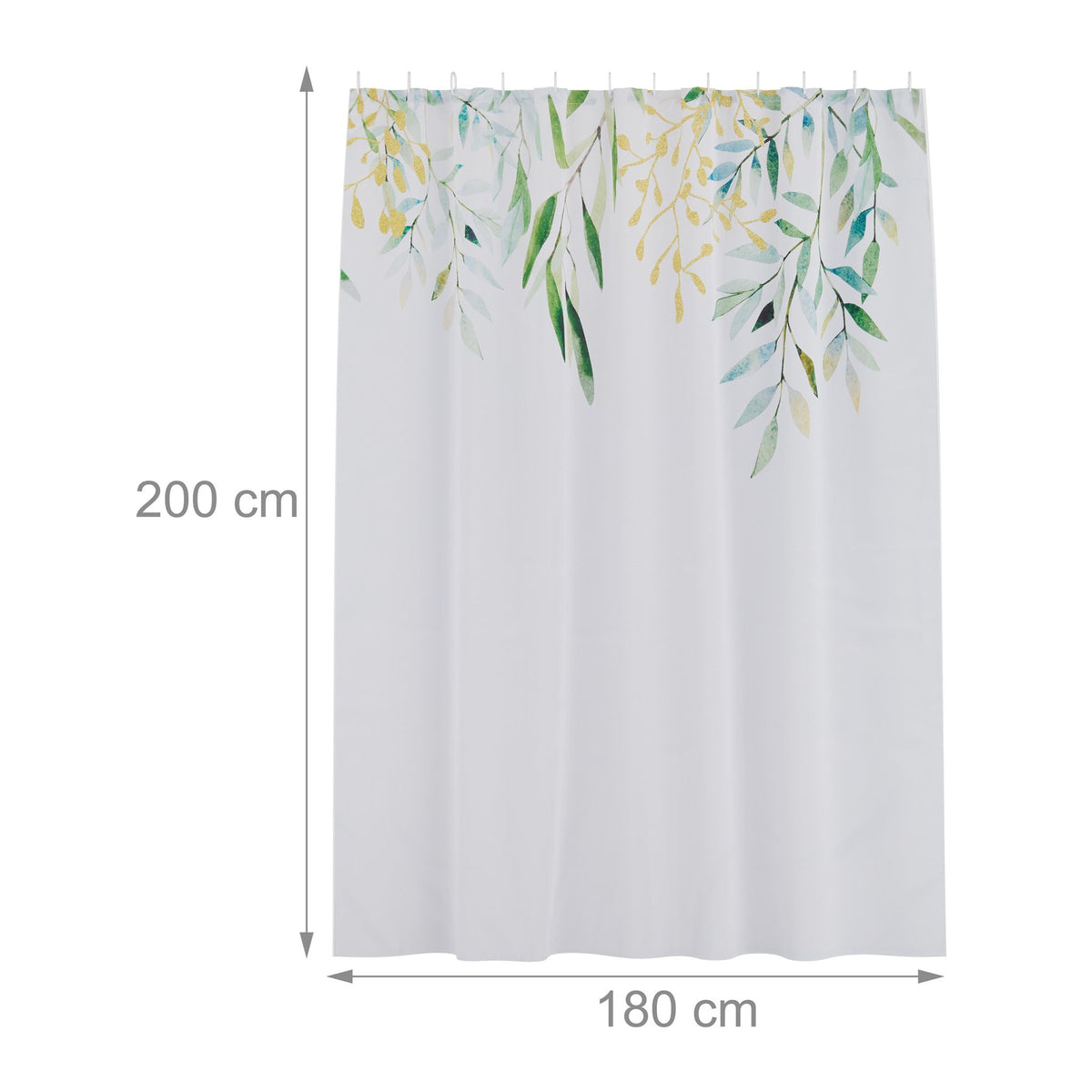Shower curtain 180x200 cm with motif