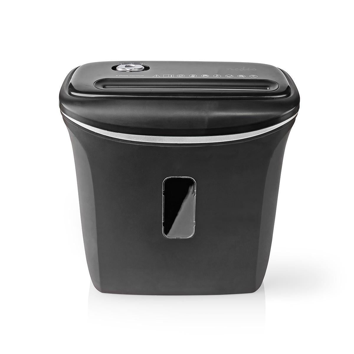 Shredder | 6x A4 pages | 12 l | Safety standard: DIN 4 | 300 W | Black