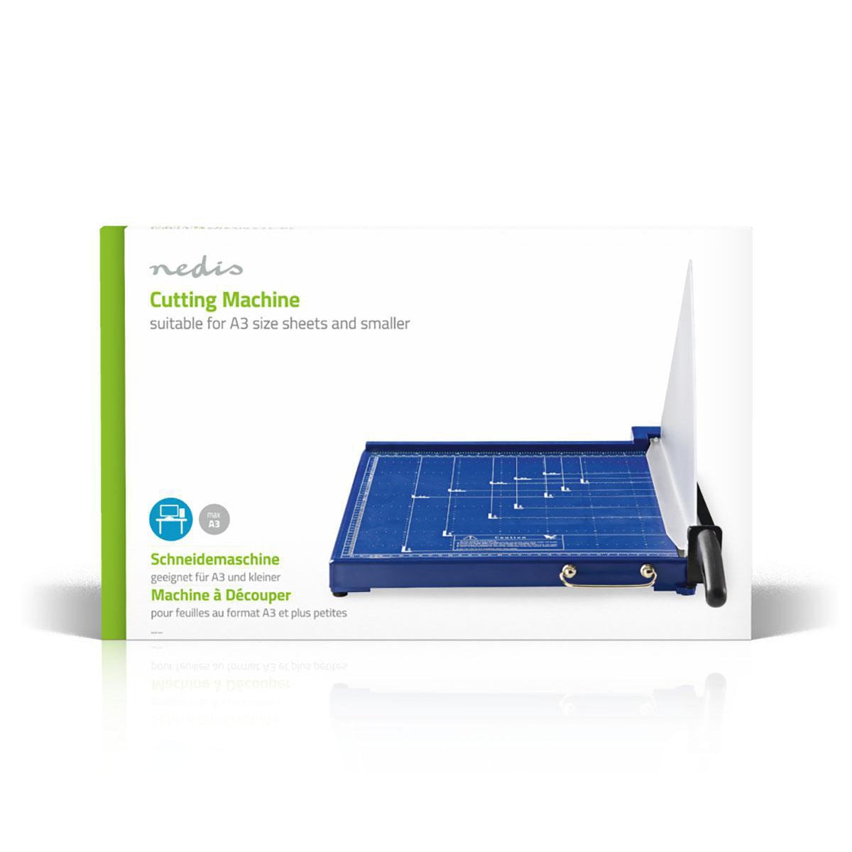 Shredder | Max. cutting size: 297 x 420 mm | Type of knife: Metal | Metal | Blue / Black