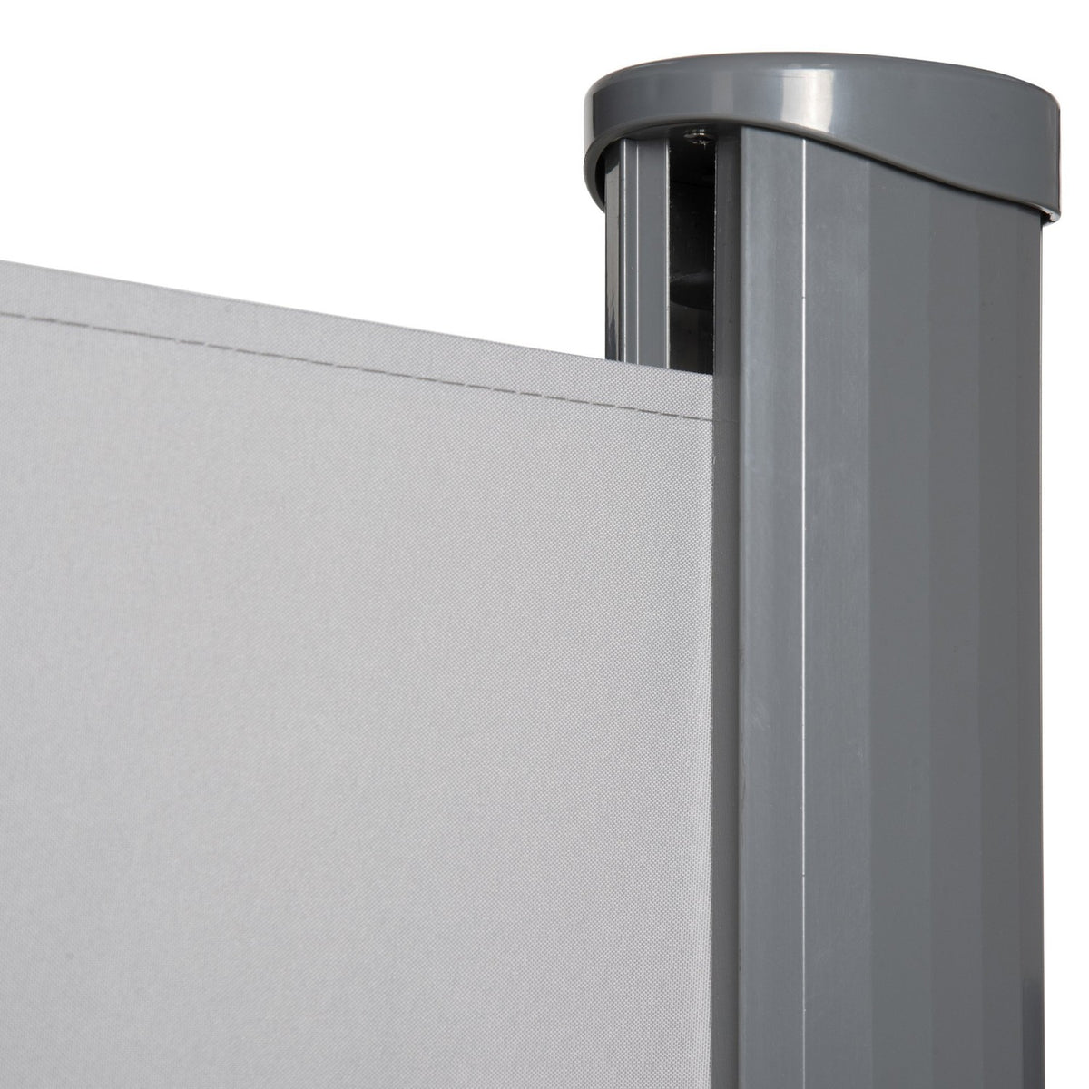 Side Awning 300X160Cm Privacy And Sun Protection, Side Roller Blind For Balcony And Terrace, Uv50+ Polyester, Grey