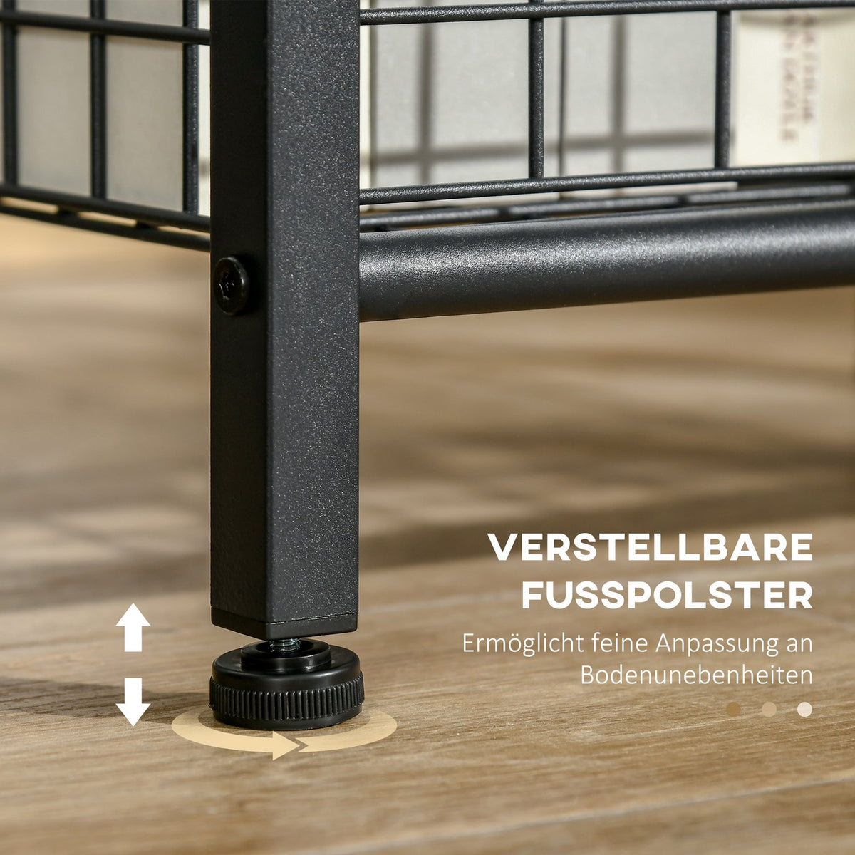 Side Table 2 Tier Coffee Table Tempered Glass Coffee Table for Living Room Bedroom 40 x 40 x 50 cm Steel Black