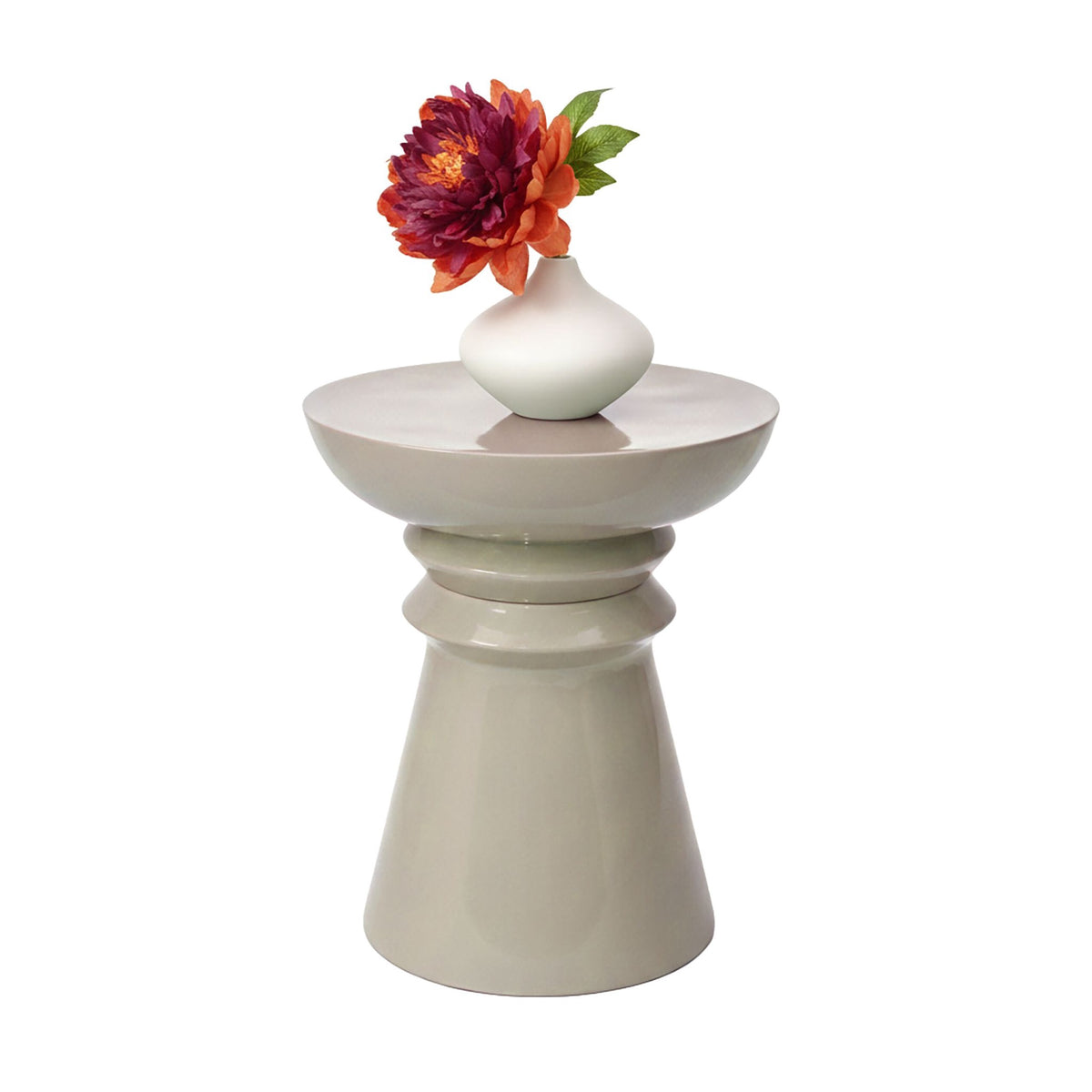 Side Table & Stool, Chess-Piece Design