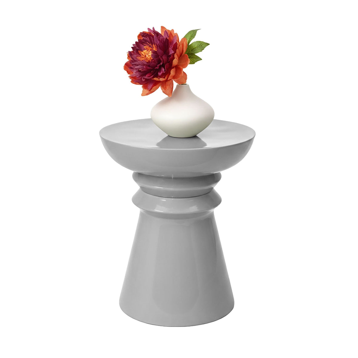 Side Table & Stool, Chess-Piece Design, Versatile Use