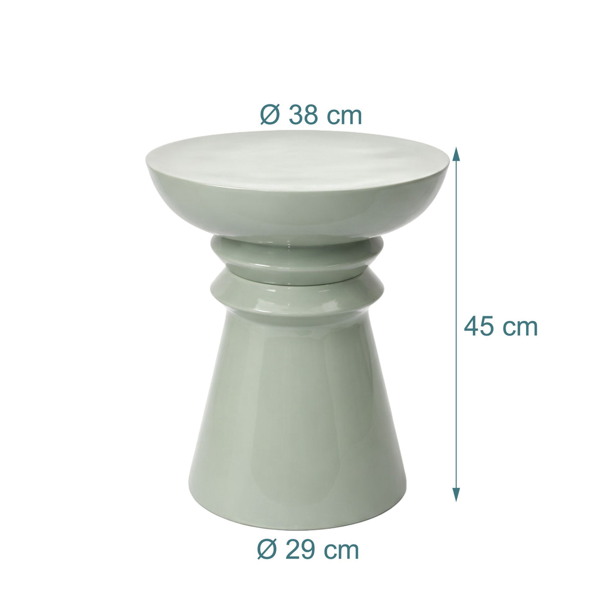 Side Table & Stool, Chess-Piece Silhouette Design