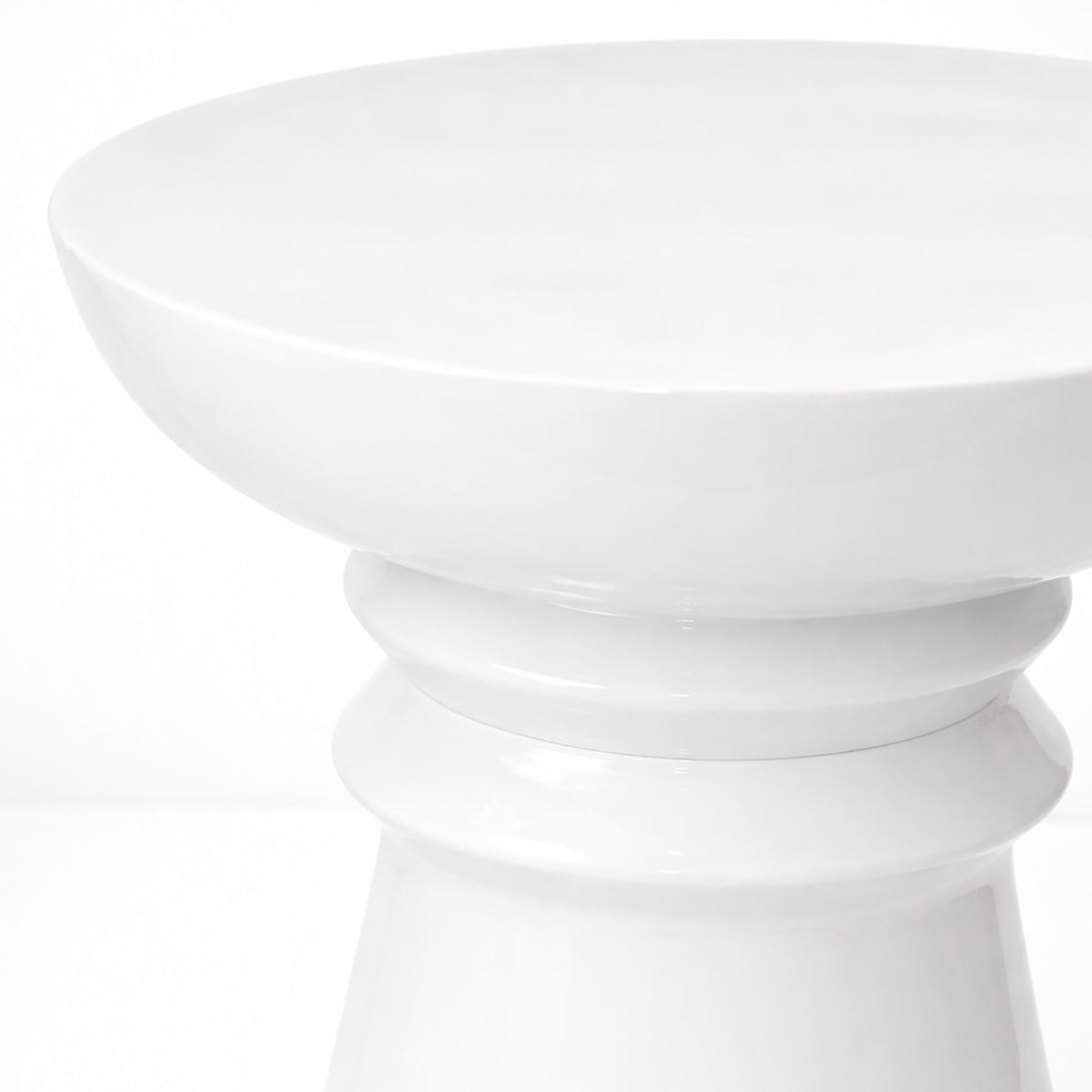 Side Table & Stool, Chess-Piece Silhouette Design