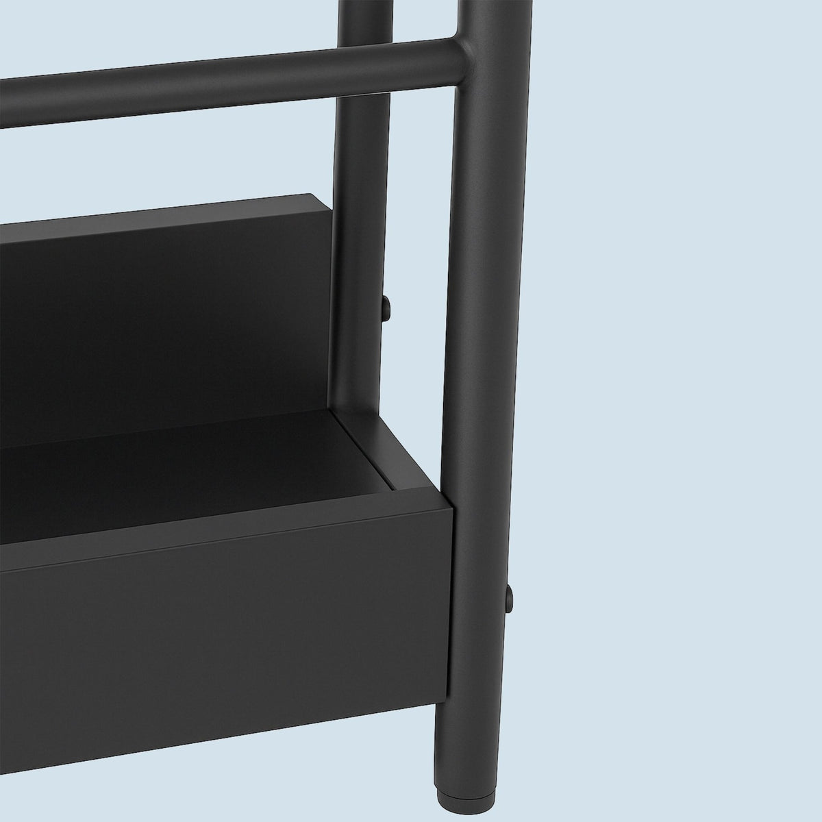 Side Table with Charging Station, USB Ports, Wood Finish