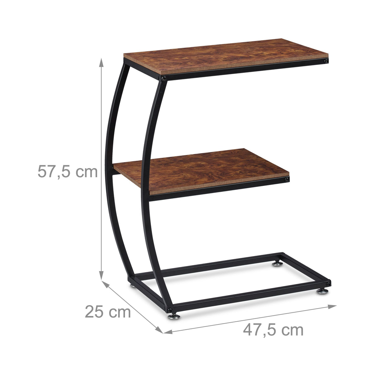 Side table industrial design 2 levels