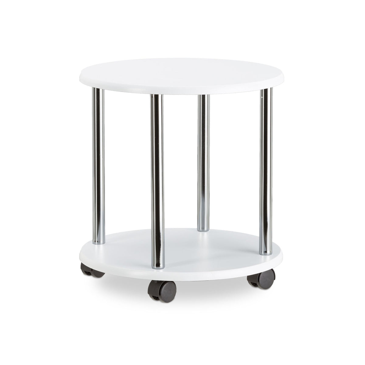 Side table rollable 2 levels