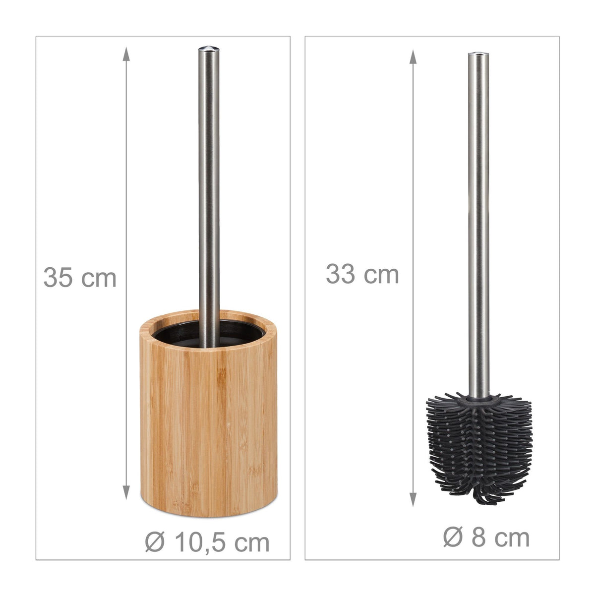 Silicone toilet brush