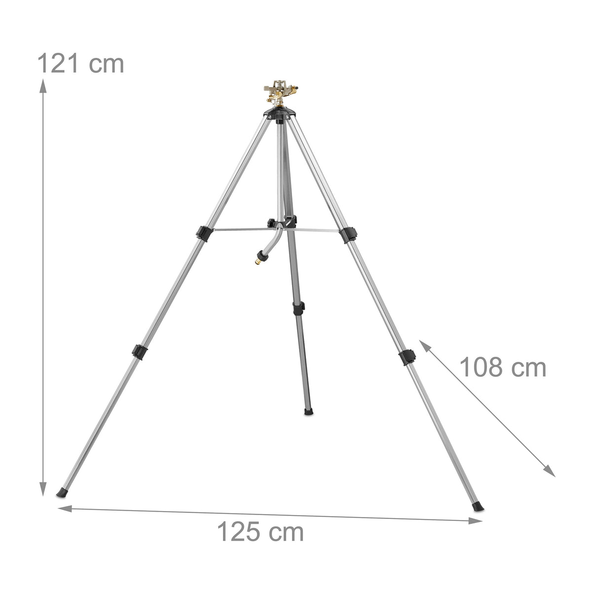 Silver pulsation sprinklers with stand
