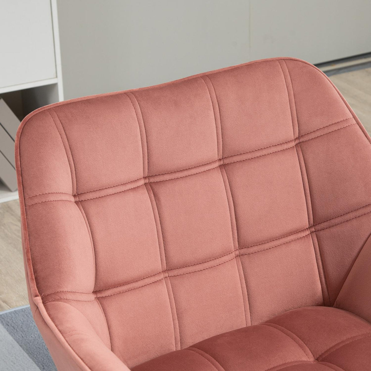 Single armchair, relaxation armchair, armchair with velvet look, raised legs, Scandinavian upholstered armchair for living room, 68.5 x 61 x 72.5 cm
