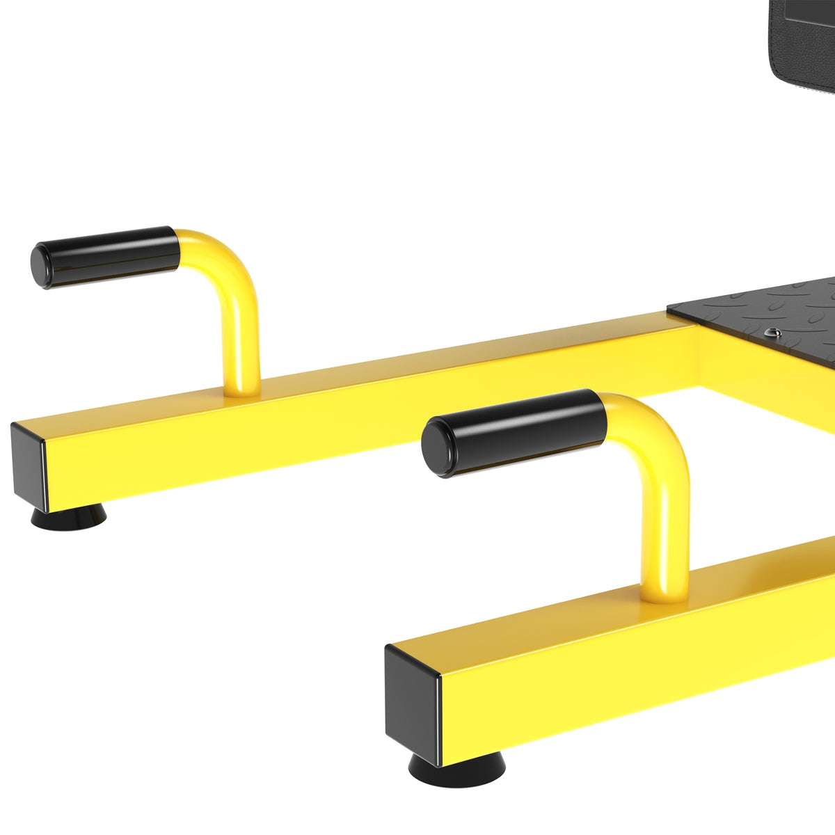 Sissy Squat Squat Trainer Leg Trainer Abdominal Buttocks Trainer 3 In 1 Trainer Adjustable Up To 120 Kg Steel Yellow + Black 50 X 97 X (44.5-56.5) Cm