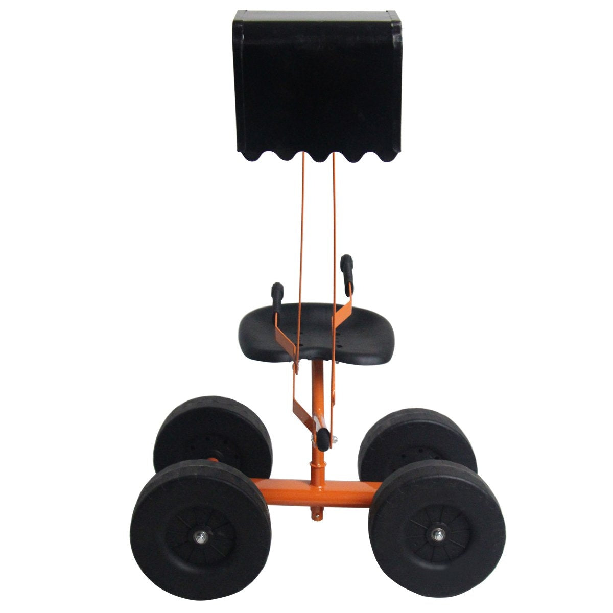 Sit-on excavator with shovel, children's excavator made of metal, sand excavator for sitting on for children aged 3 and over. Orange