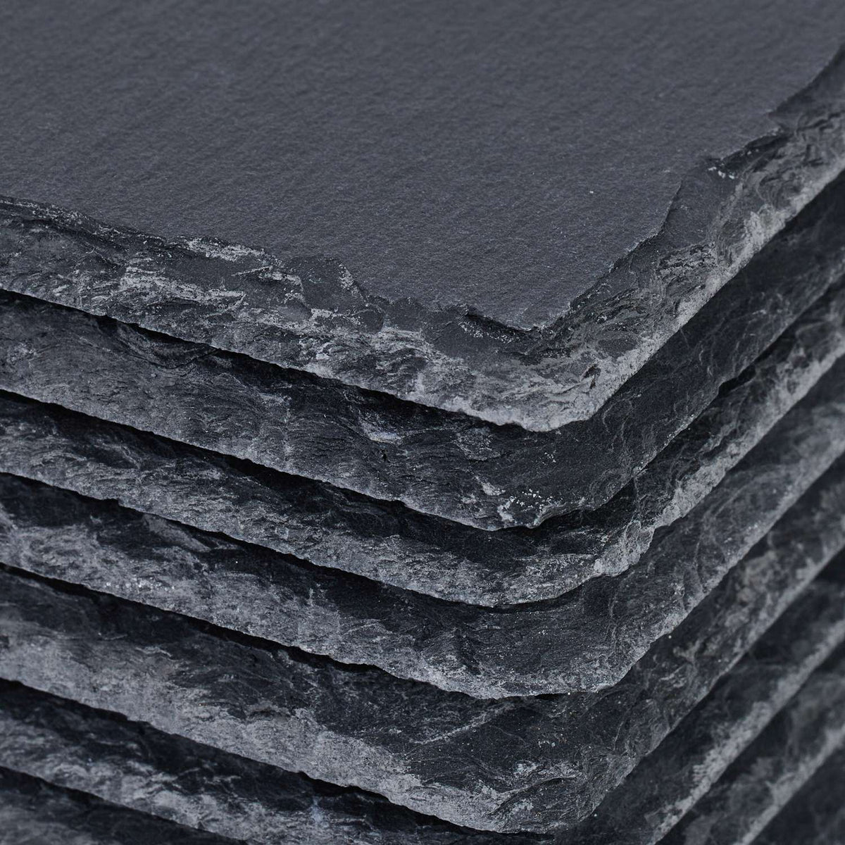 Slate Coasters Set, 20 Pieces, 10x10 cm