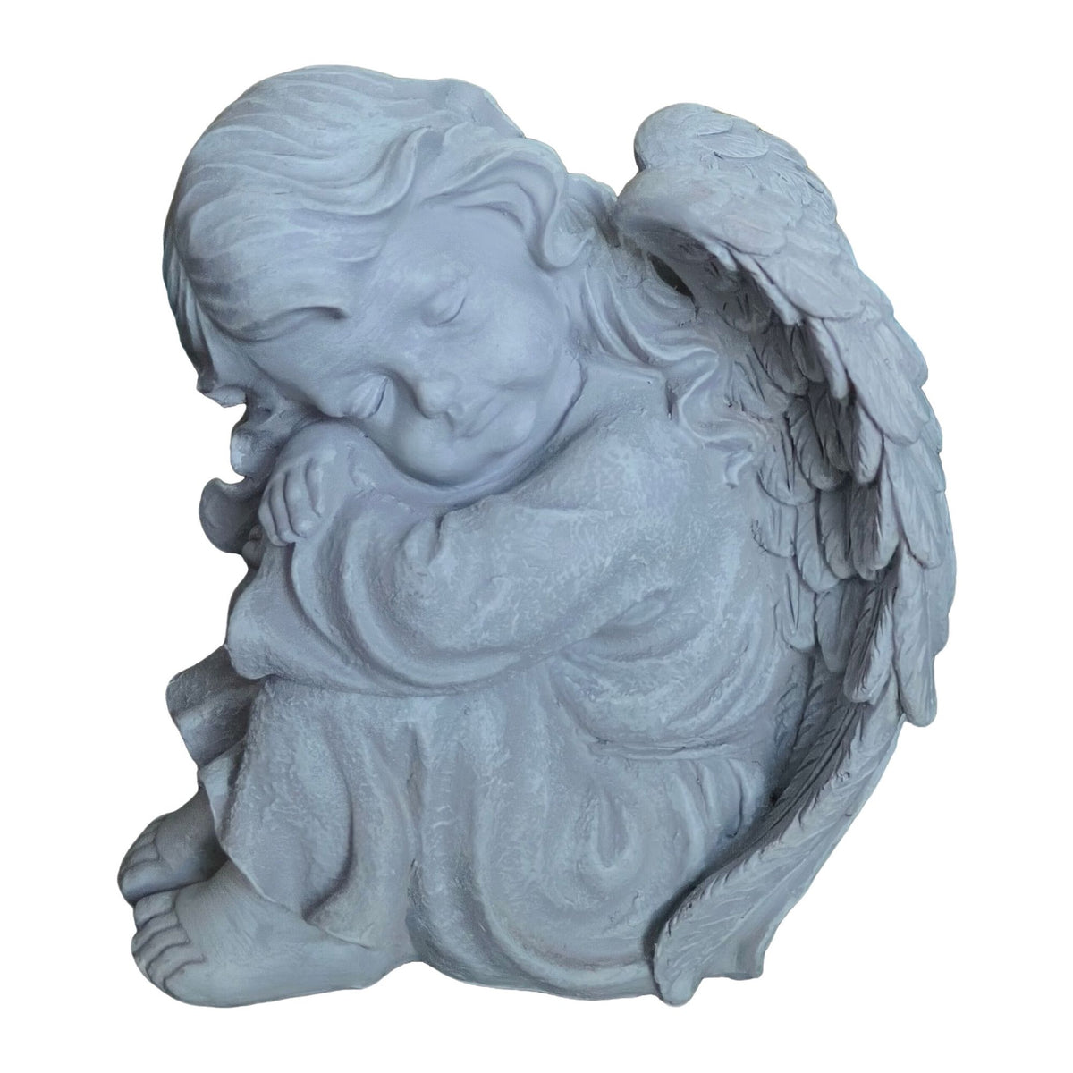 Sleeping Angel Statue, 24cm Polyresin Memorial Decor