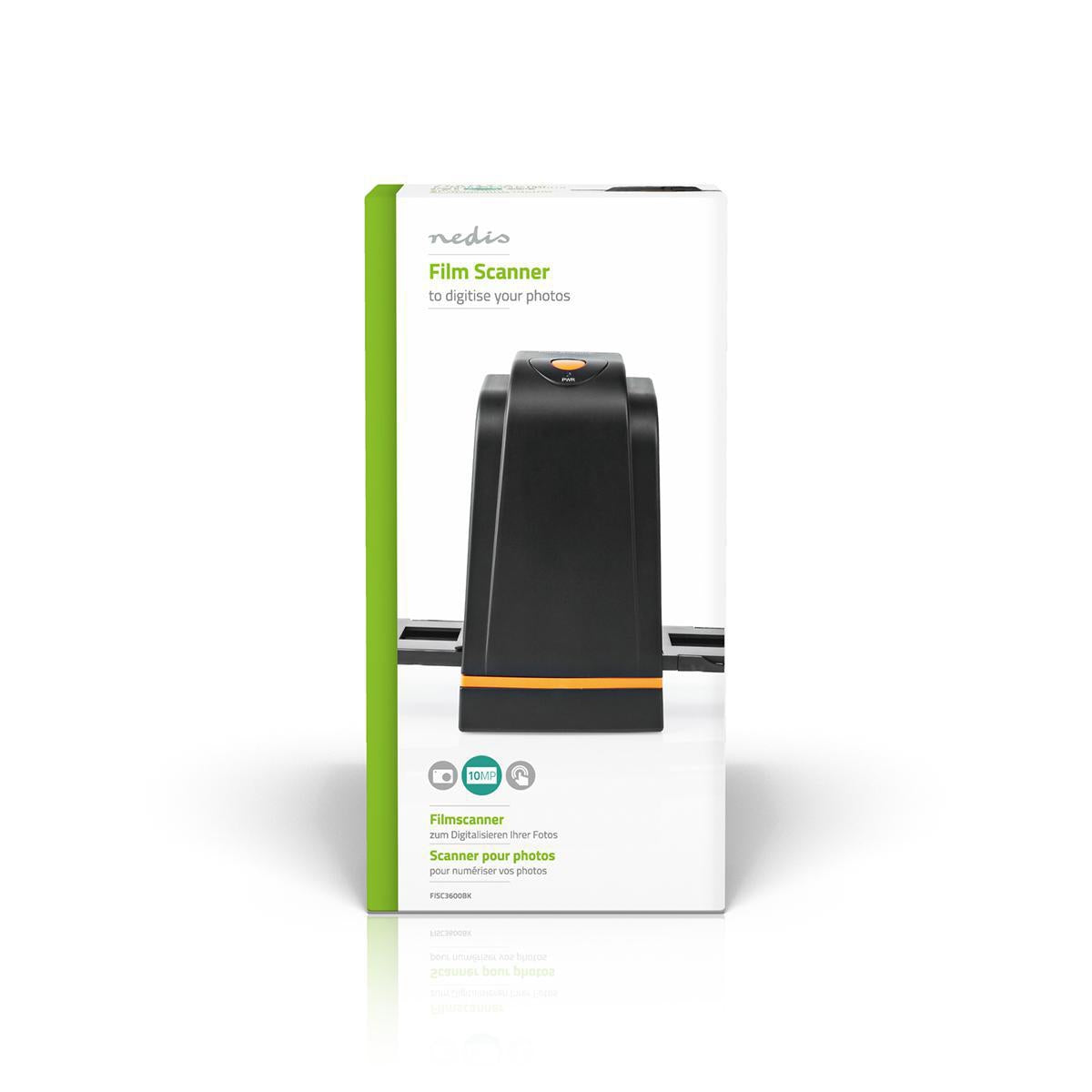 Slide/Negative Scanner | 35.0 mm | 10 MPixel | Scanning resolution: 1800 / 3600 dpi | Scan time: 2 s | USB Power | Software included | Black