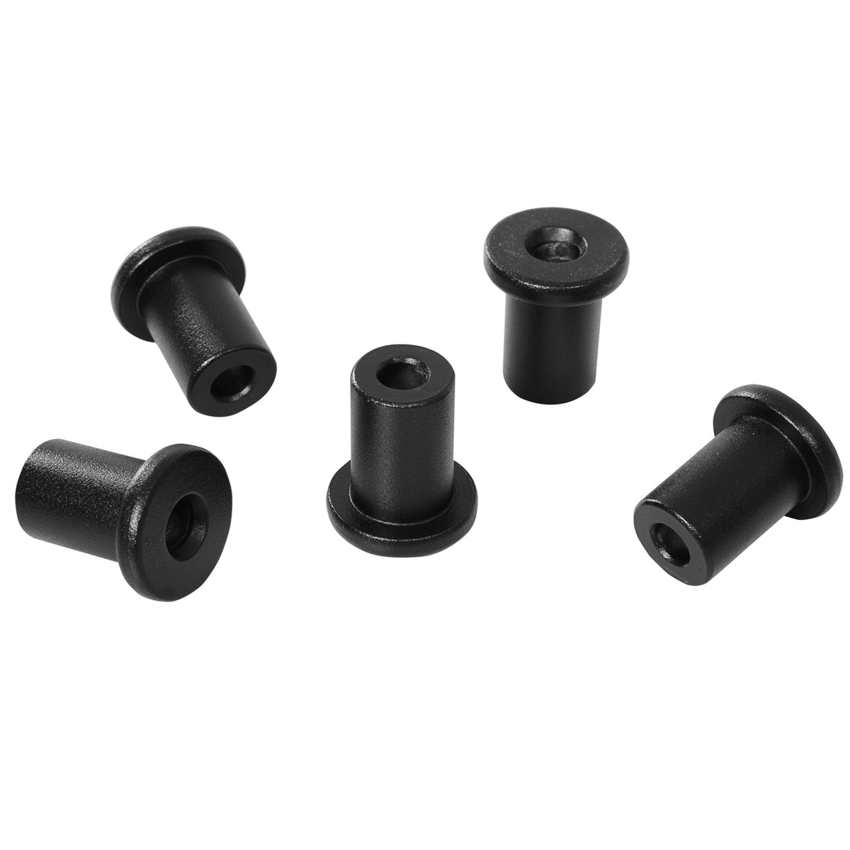 Sliding door fittings set 200 cm complete set with rails, rollers, rail stoppers, set of door screws, sliding door system made of carbon steel black