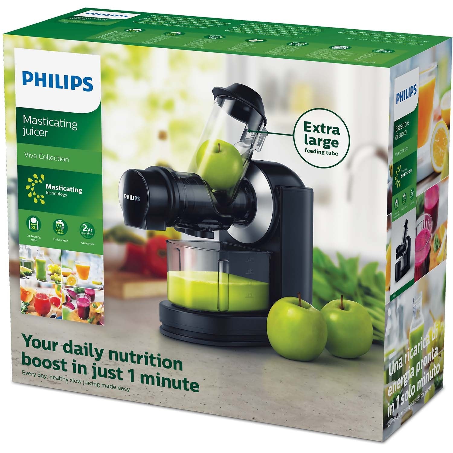 Slow Juicer XL, Black, Viva Collection