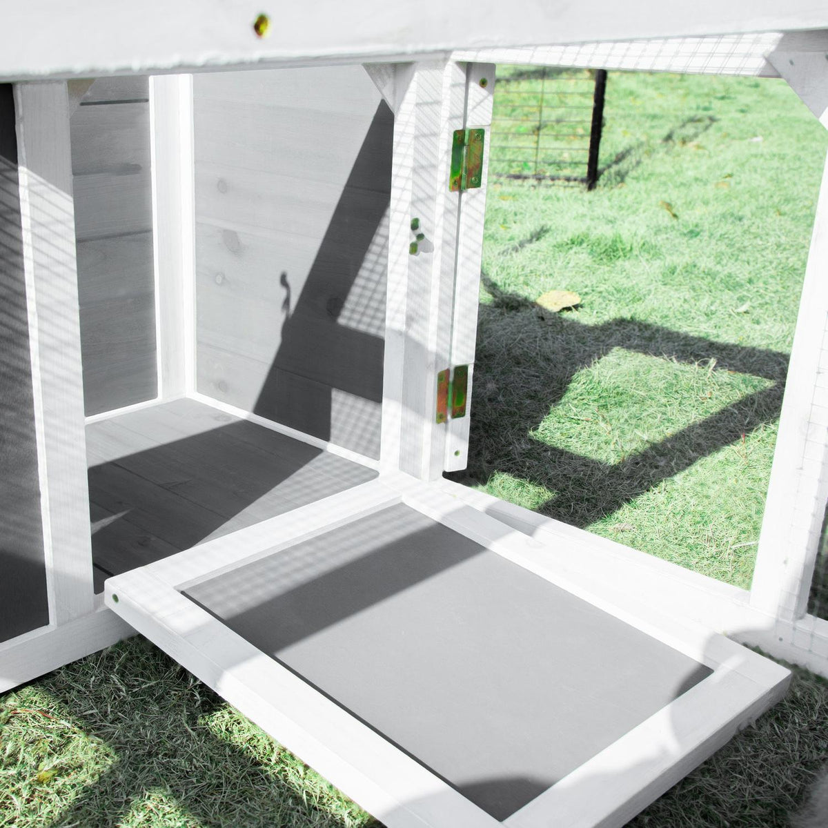 Small Animal Hutch Small Animal Cage 120 X 105 X 46 Cm Guinea Pig Hutch Enclosure Small Animal Enclosure Fir Wood