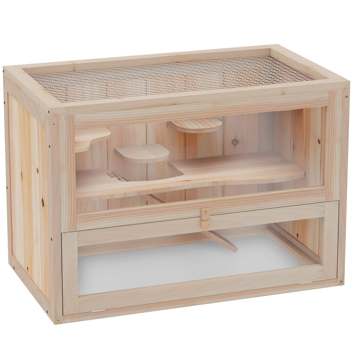 Small animal cage wood 60 x 35 x 42 cm