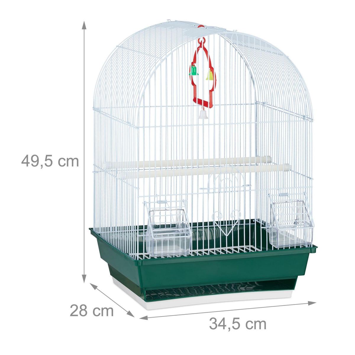 Small birdcage with accessories