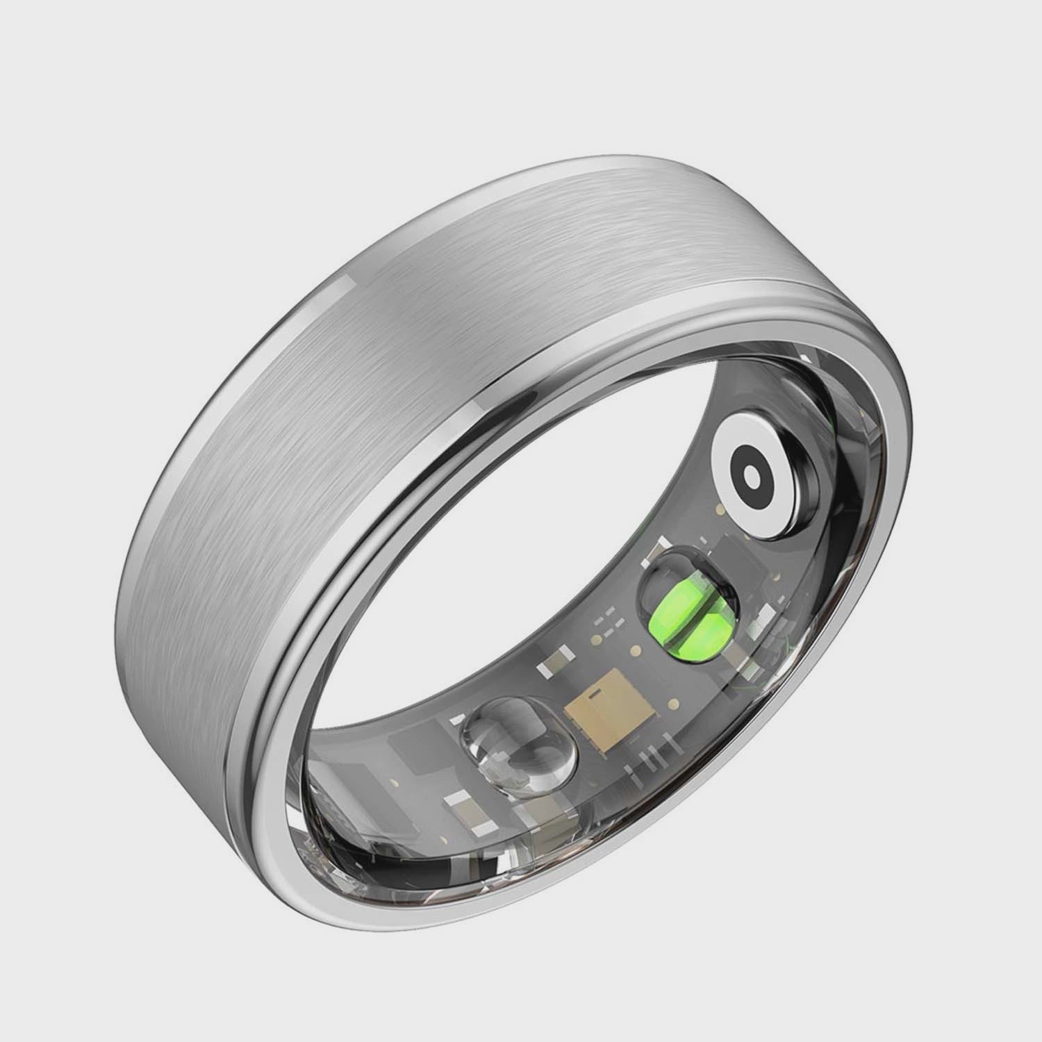 Smart Health Ring, Stainless Steel, Size L