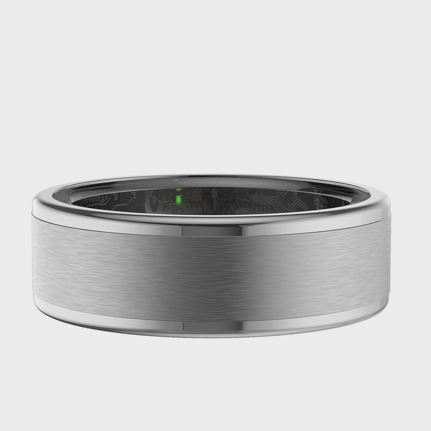 Smart Health Ring, Stainless Steel, Size L