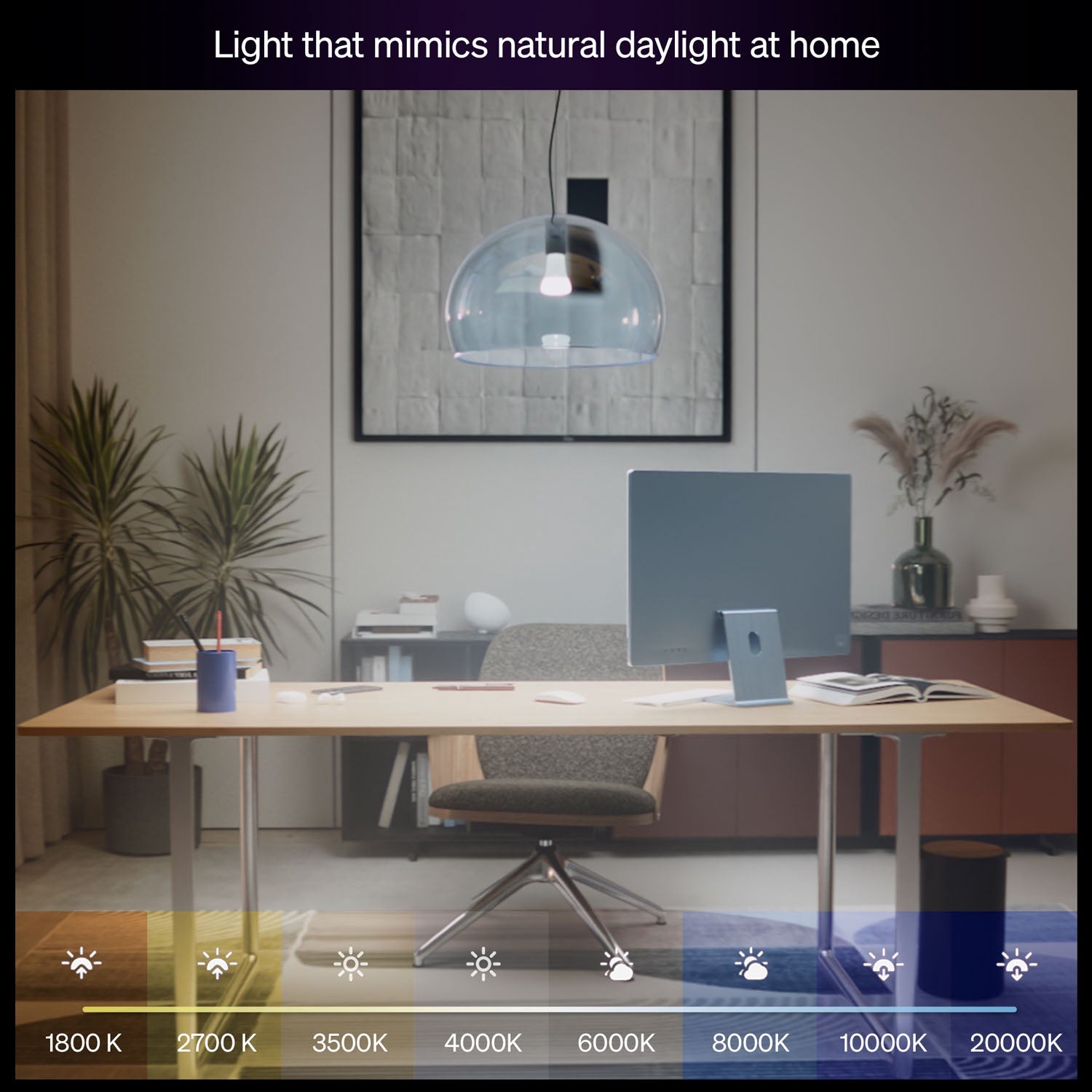 Smart LED Bulb E27 810lm, White Ambiance, 2-Pack