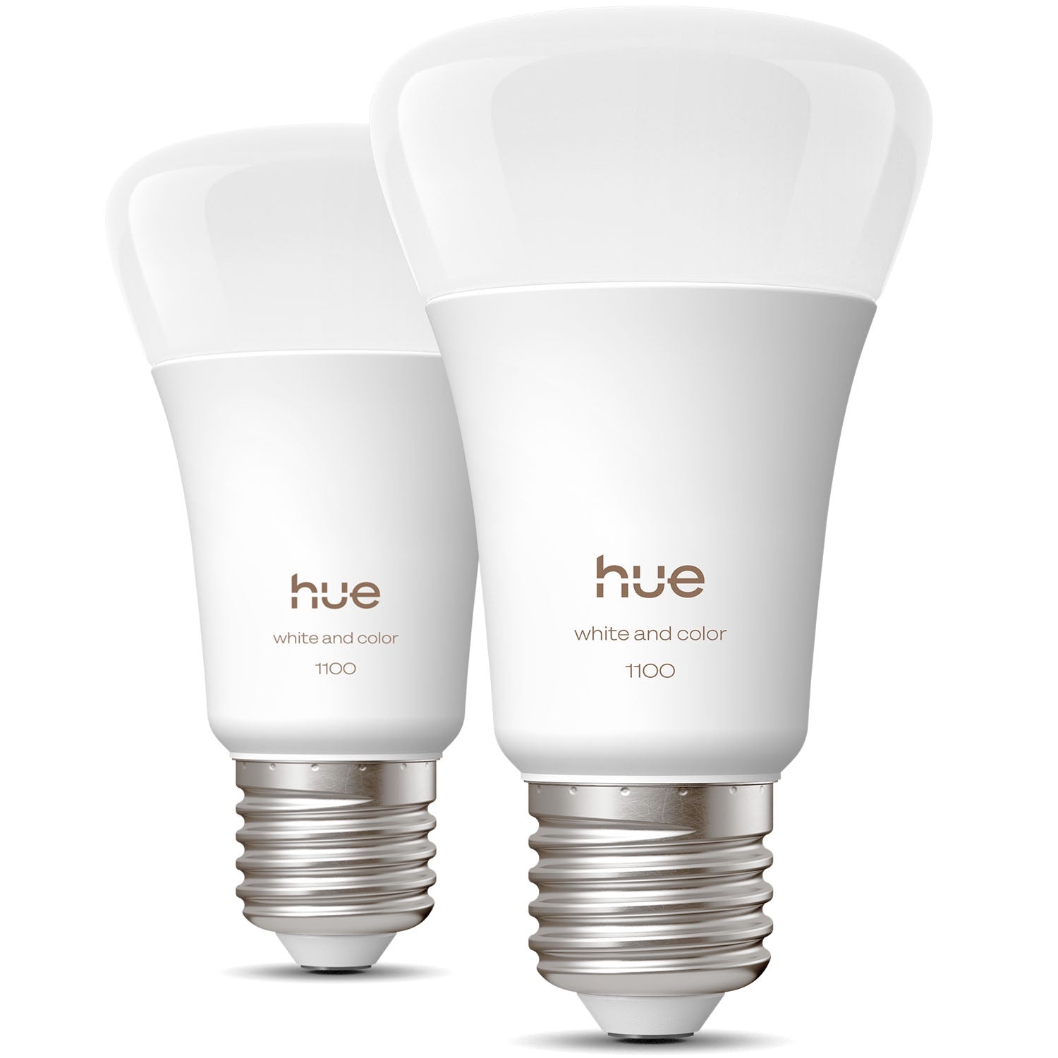 Smart LED Bulbs, E27 Color, 1100 lm, 2-Pack