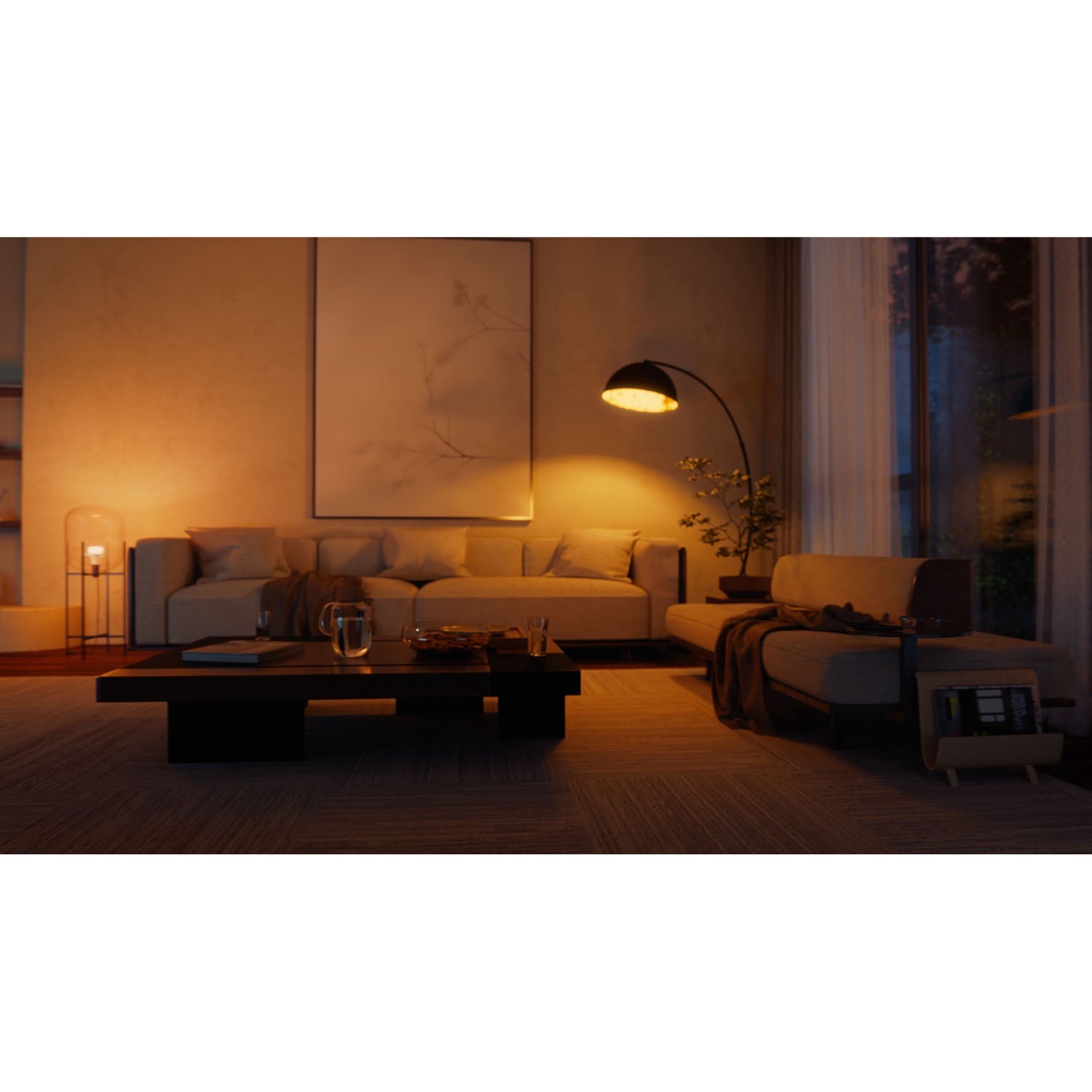 Smart LED Bulbs, E27 Color, 1100 lm, 2-Pack