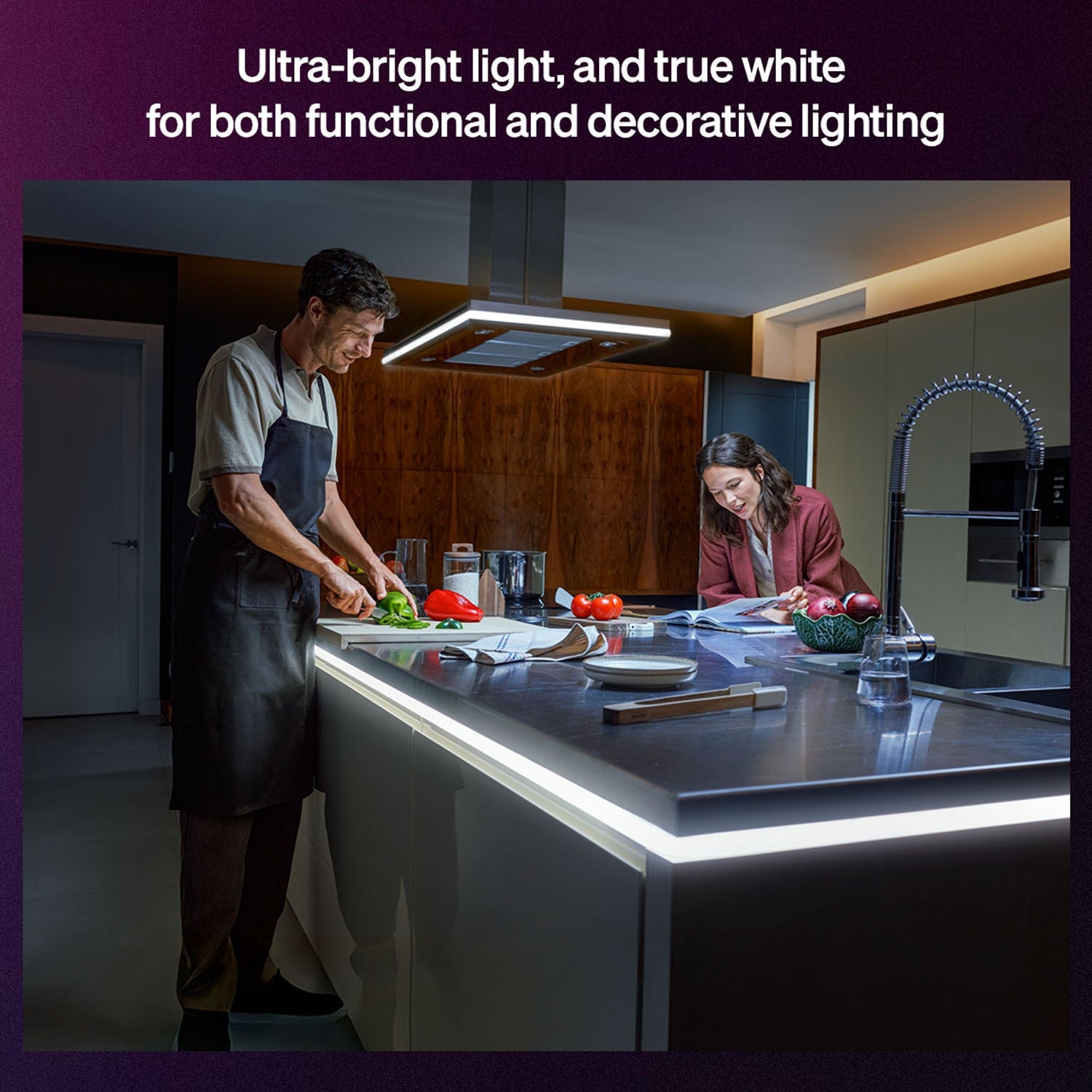 Smart LED Lightstrip, White & Color, 3m Length