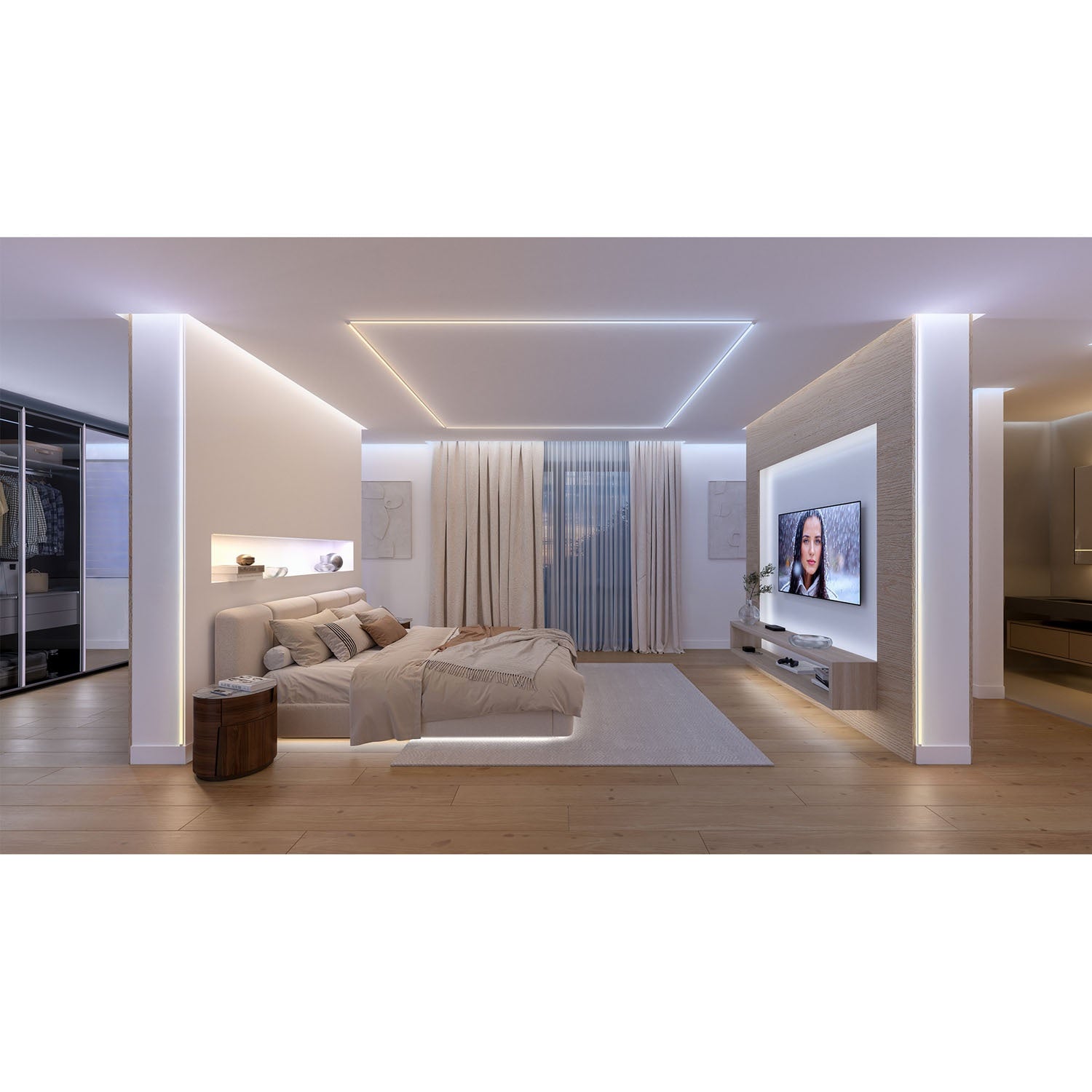 Smart LED Lightstrip, White & Color, 5m Length