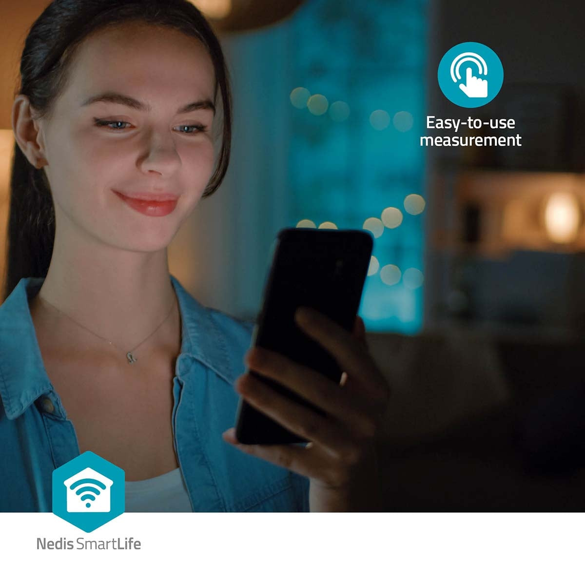 SmartLife Blood Pressure Monitor | Arm | Bluetooth | LCD Screen | 22 - 42 cm | Standstill Indication / Cuff On Detection / Irregular Heartbeat Detection | White