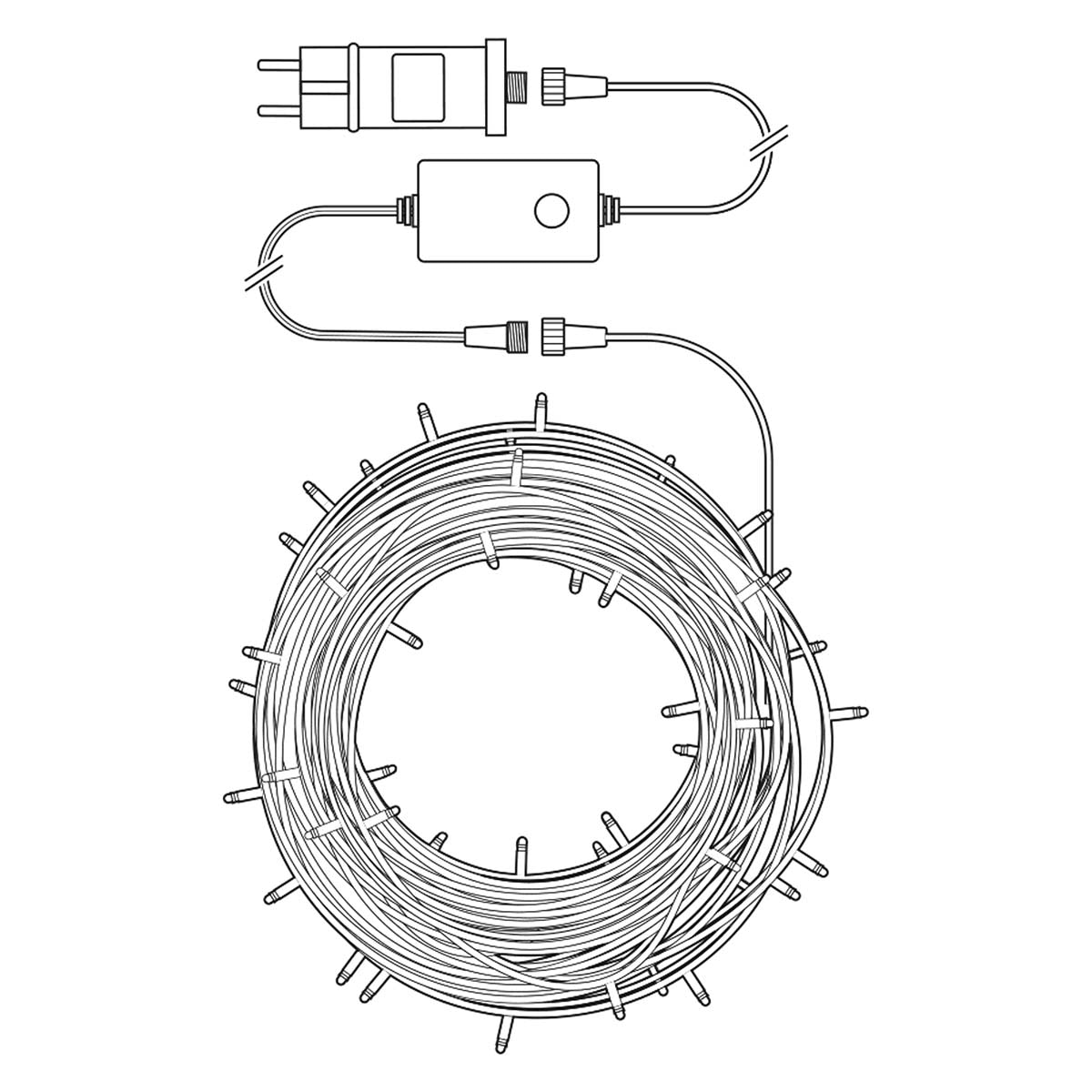SmartLife Christmas Lighting | Party lights | Wi-Fi | RGB | 48 LEDs | 10.80 m | Android™ / IOS