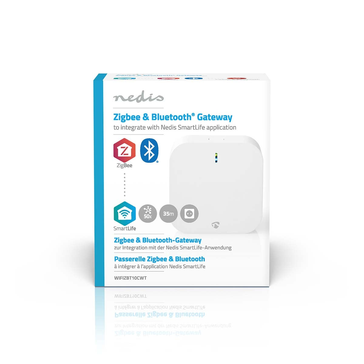 SmartLife Gateway | Bluetooth® / Zigbee 3.0 | 50 Units | Power adapter | Android™ / IOS | White