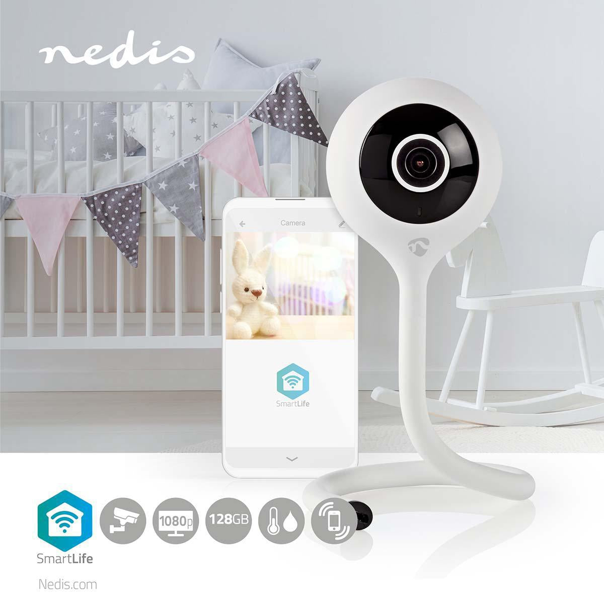 SmartLife Indoor Camera | Wi-Fi | Full HD 1080p | microSD (not included) / Cloud storage (optional) | With motion sensor | Night Vision | White