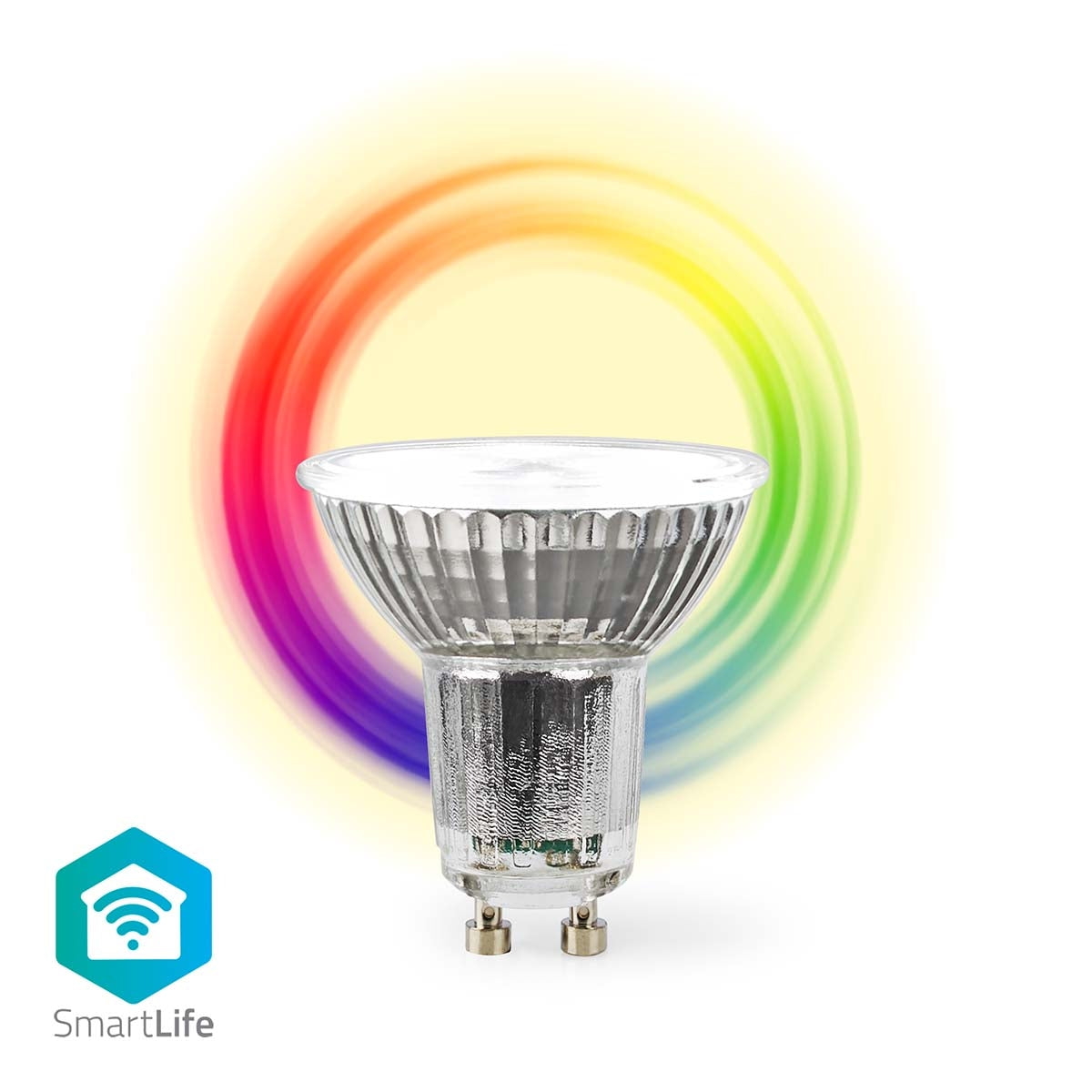 SmartLife LED Spot | Wi-Fi | GU10 | 345 lm | 4.9 W| RGB / Warm to cool white | 2700 - 6500 K | Energy class: G | Android™ / IOS | PAR16 | 1 pc.