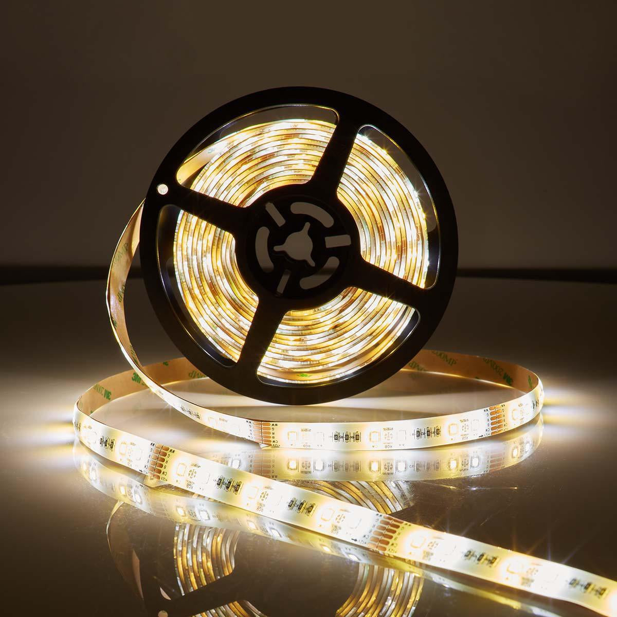 SmartLife LED Strip | Wi-Fi | Cool White / RGB / Warm White | SMD | 5.00 m | IP44 | 2700 - 6500 K | 960 lm | Android™ / IOS