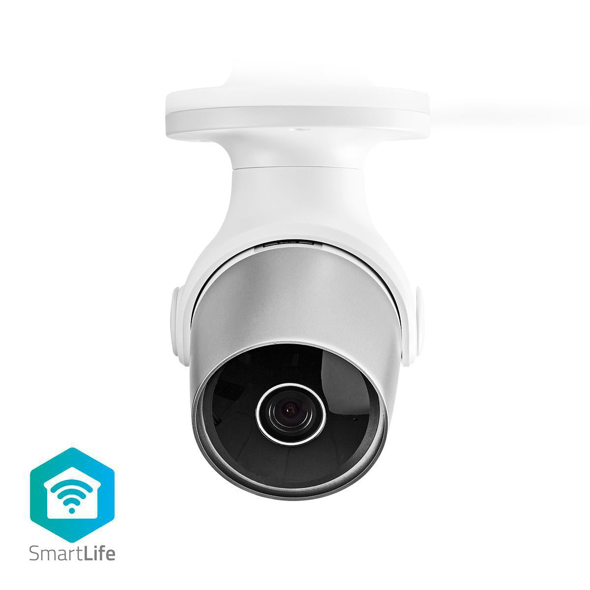 SmartLife Outdoor Camera | Wi-Fi | Full HD 1080p | IP65 | microSD (not included) / Cloud storage (optional) | 12 V DC | With motion sensor | Night Vision | Silver / White
